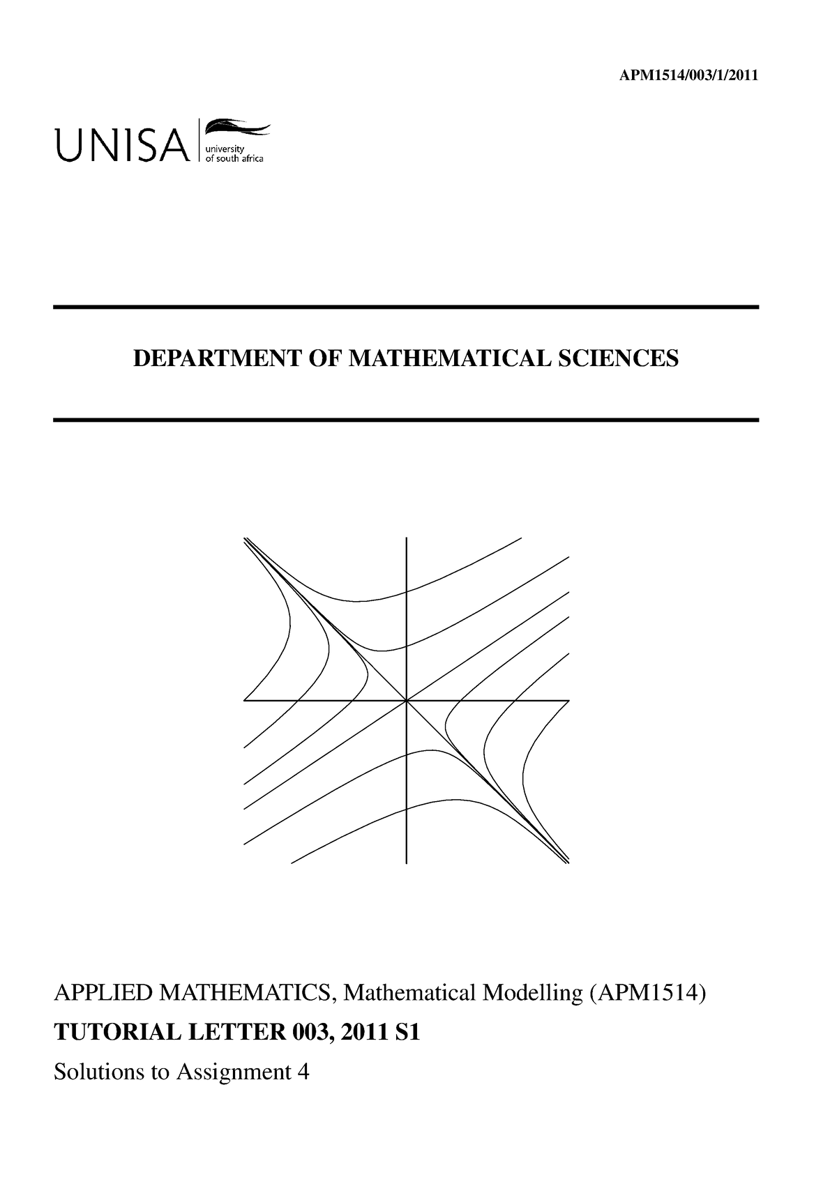 Apm1514 2011 Tl 003 1 B - Lecture Notes - APM1514/003/1/ DEPARTMENT OF ...