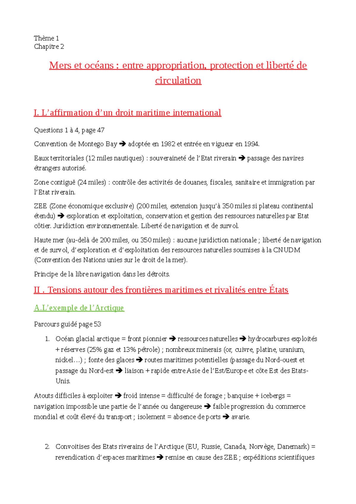 Mers Et Oceans Entre Appropriation Protection Et Liberte De Circulation G2 Mers et océans entre appropriation, protection et liberté de circulation  - L'affirmation d'un - Studocu