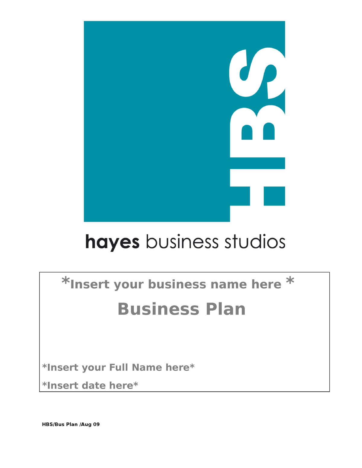 business plan for name