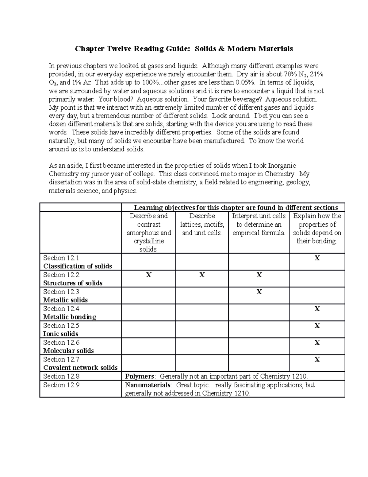 Chapter+12+reading+guide - Chapter Twelve Reading Guide: Solids ...