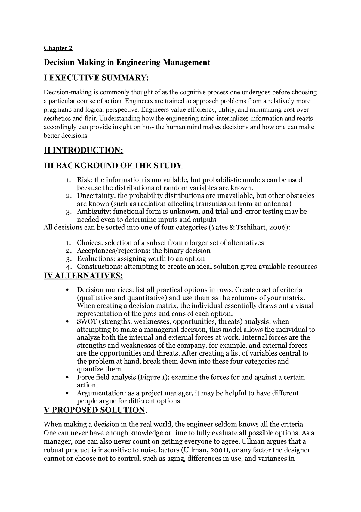 Chapter-2 - Okie - Chapter 2 Decision Making In Engineering Management ...