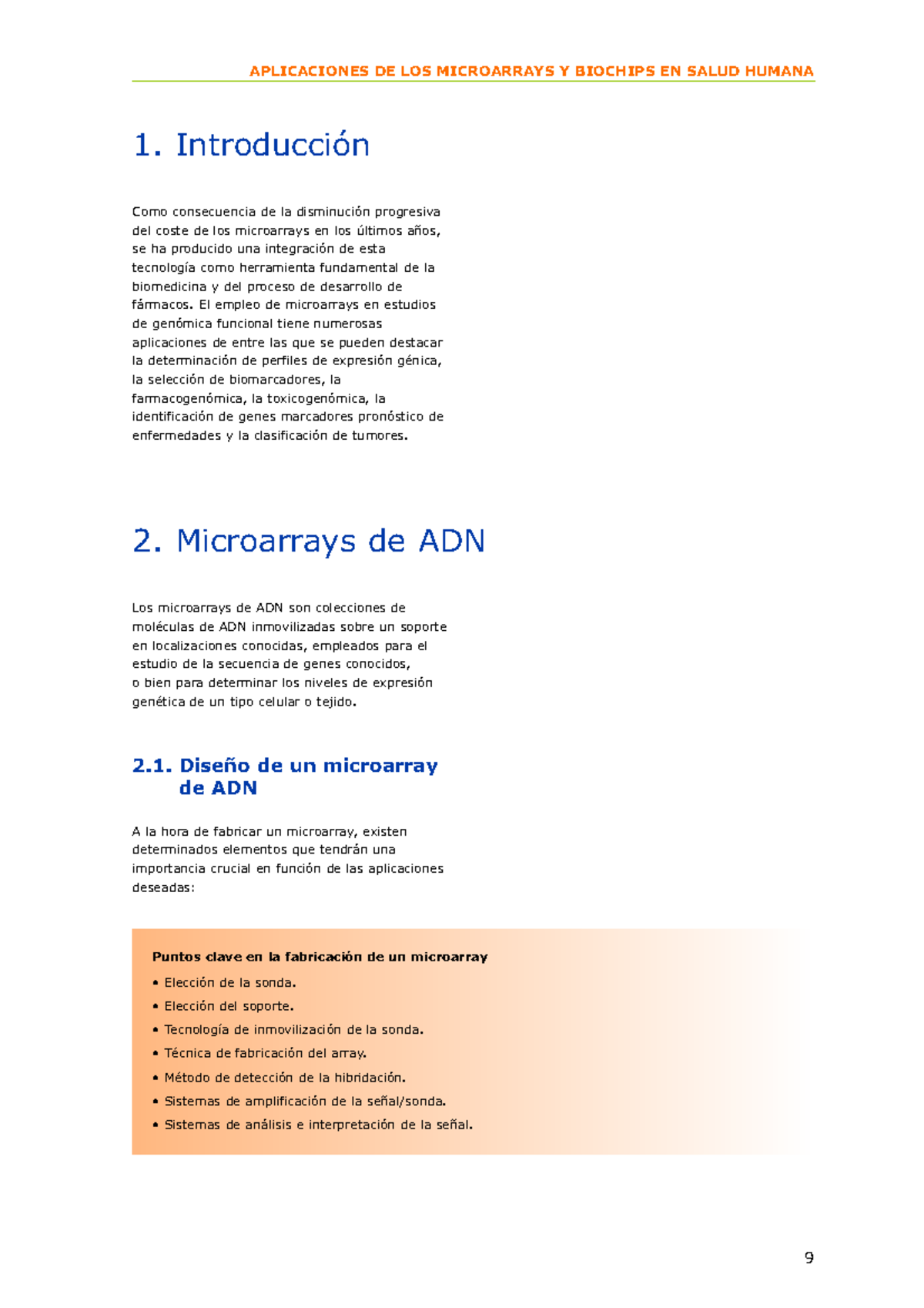 Taller Microarray ADN - APLICACIONES DE LOS MICROARRAYS Y BIOCHIPS EN ...