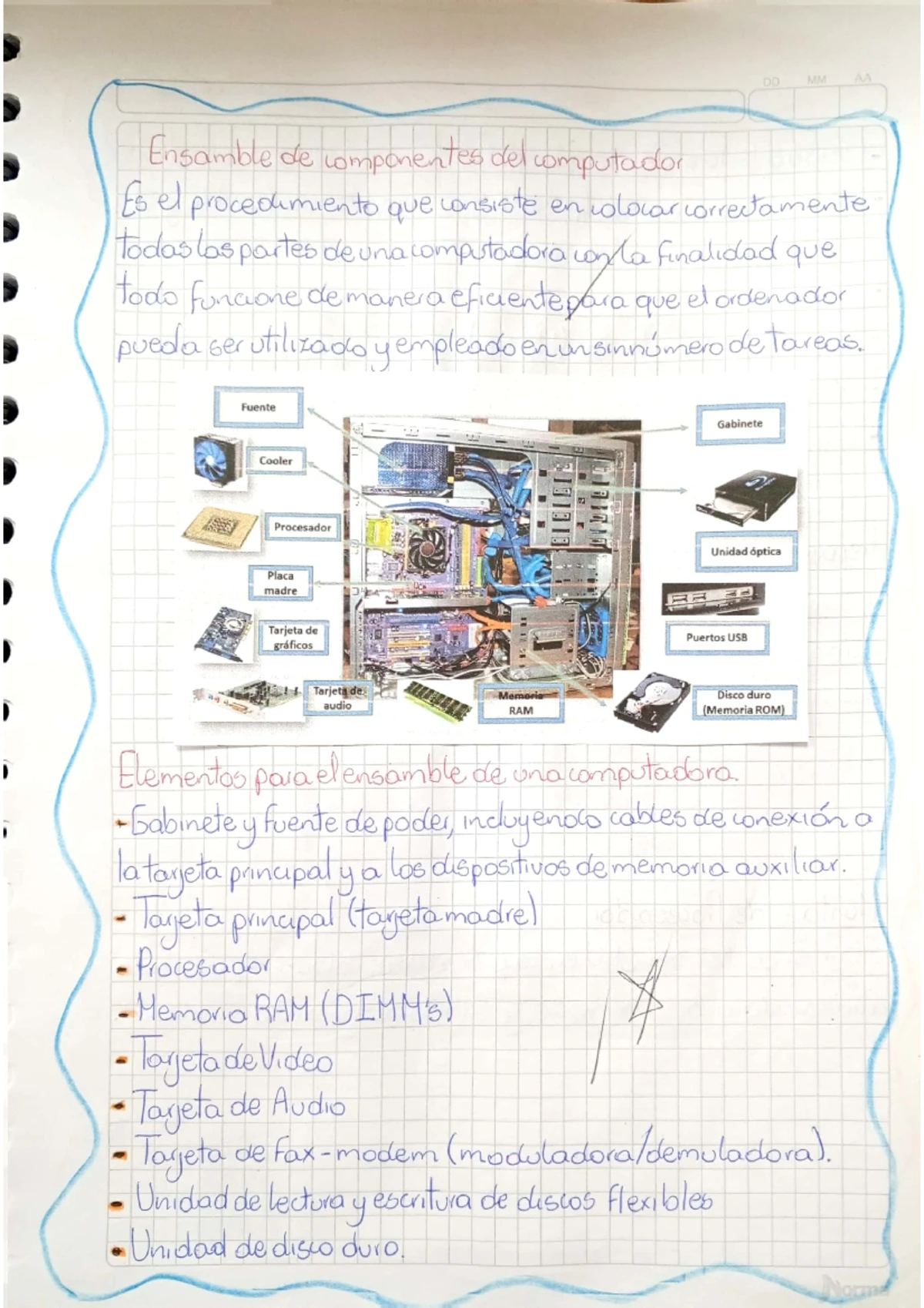Hardware y sus componentes - ACTIVIDADES DE NIVELACIÒN ÁREA ...