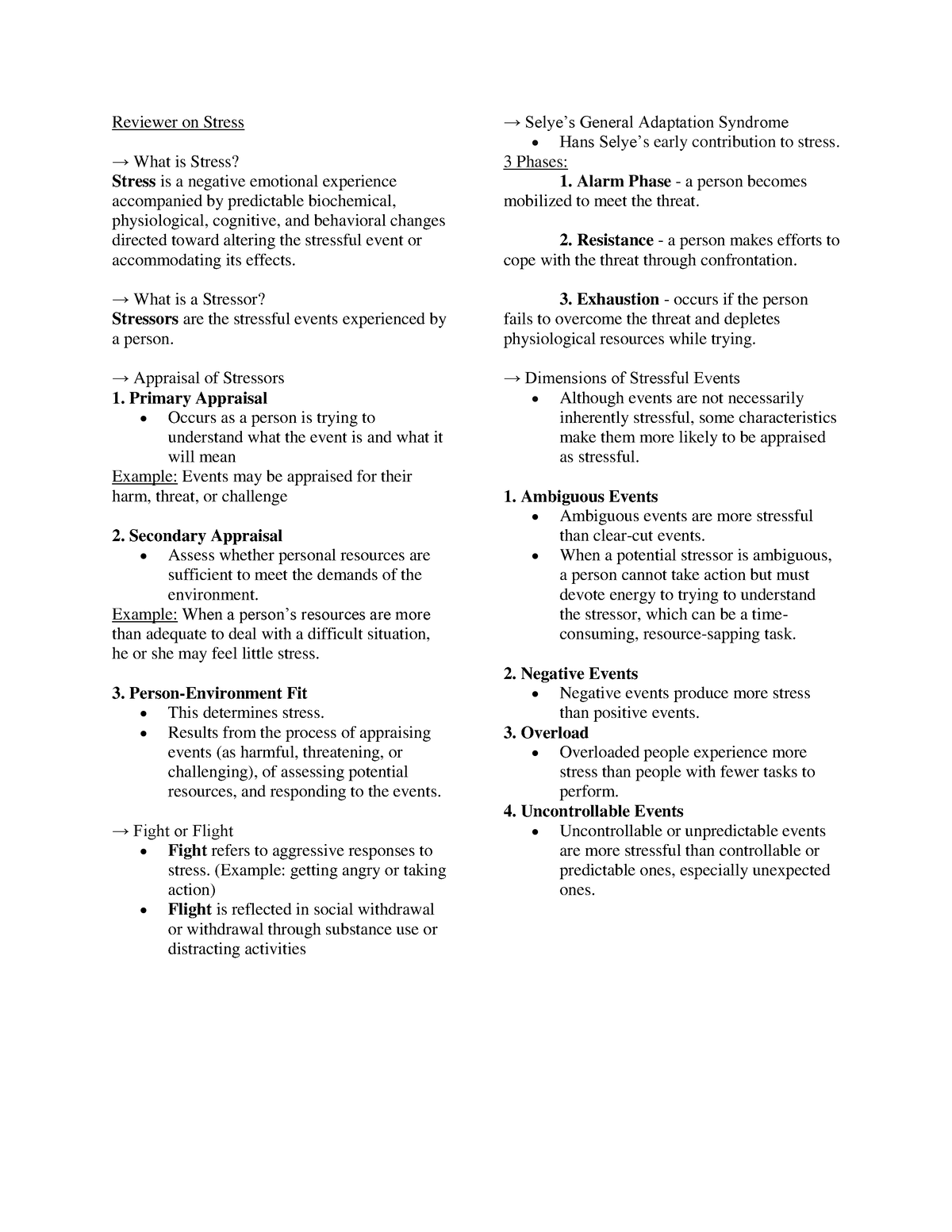 stress-notes-on-health-psychology-reviewer-on-stress-what-is-stress