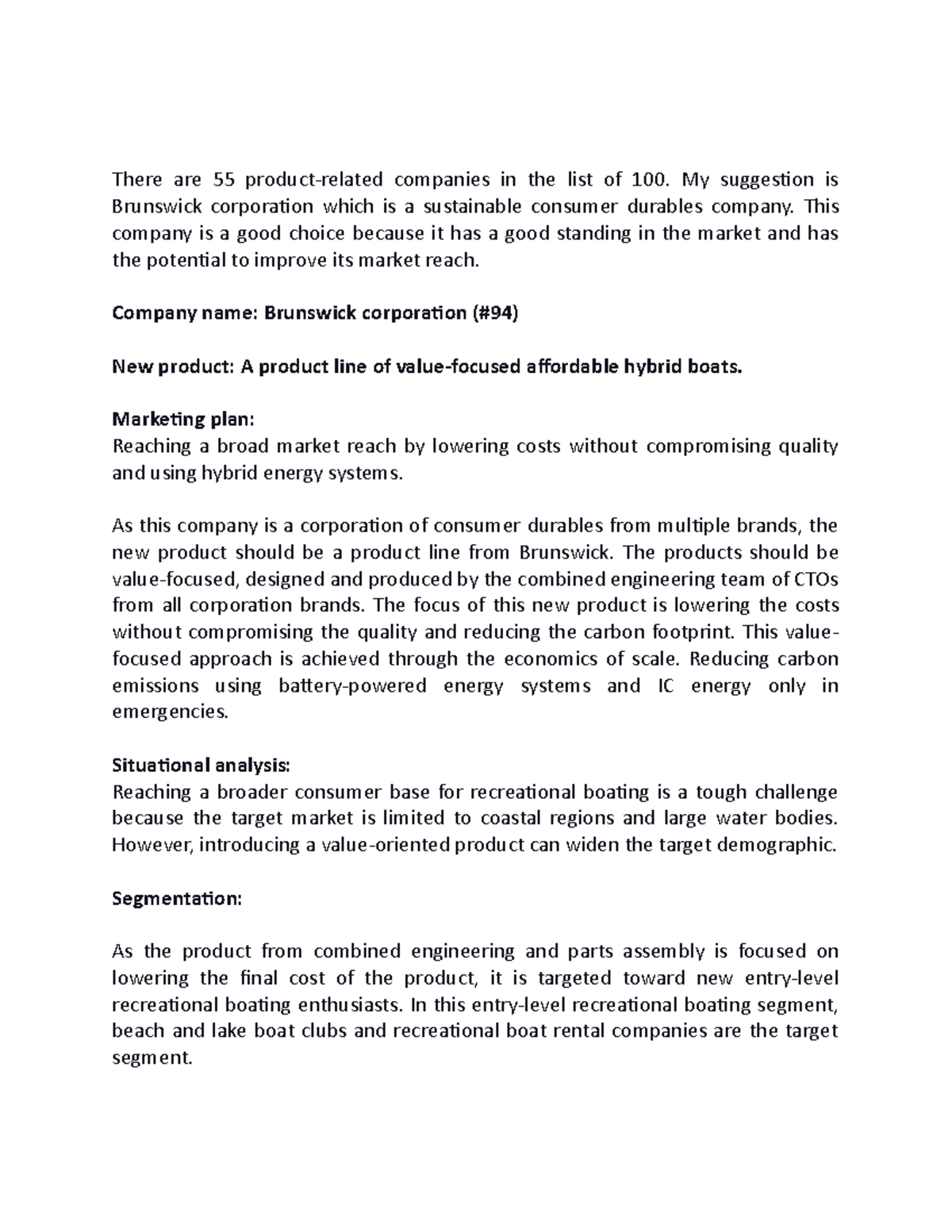 Product pitch outline for marketing There are 55 productrelated