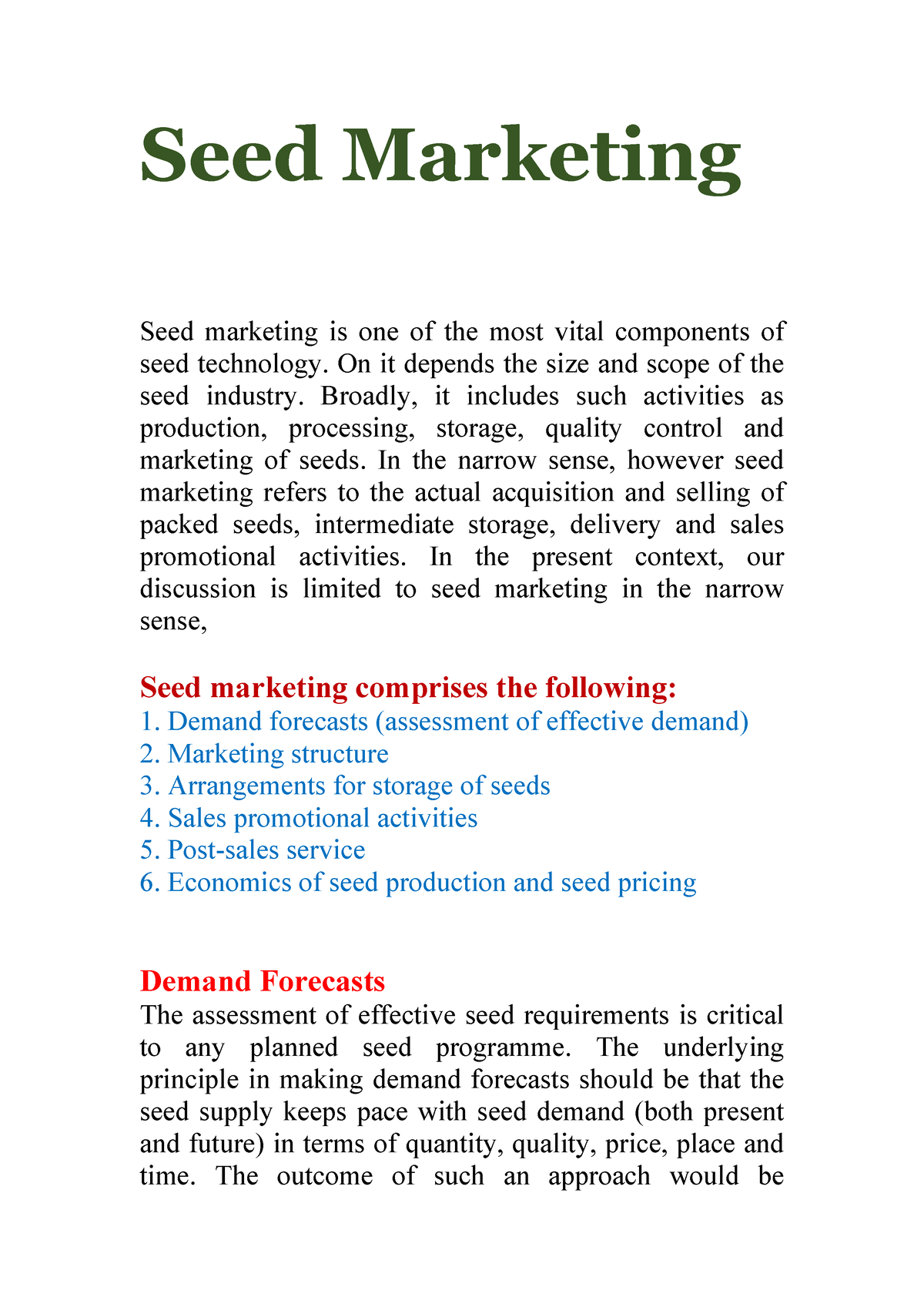 Seed Marketing - Seed Marketing Seed marketing is one of the most vital ...