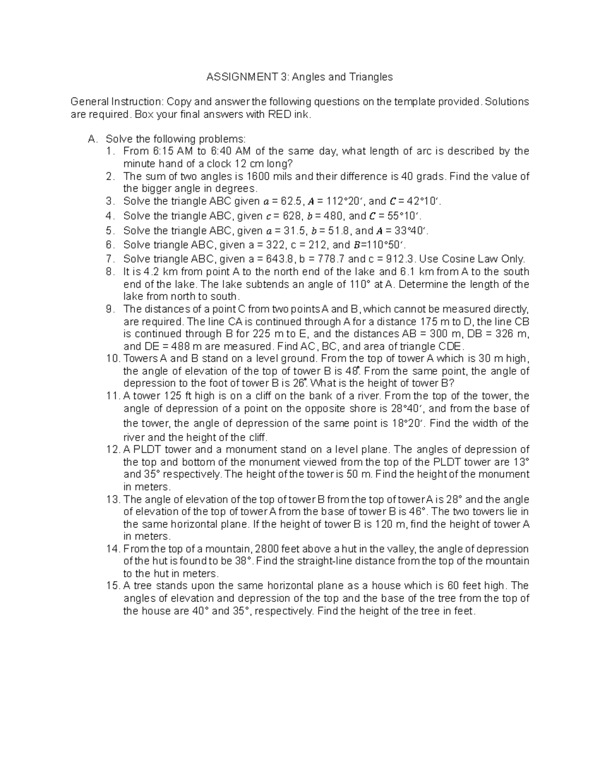 Assignment 3 EM 1 - dxnxnxndndndjf - ASSIGNMENT 3: Angles and Triangles ...