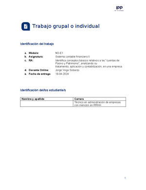 Cesar Neira TI M1 Sistema Contable Financiero III - Trabajo Grupal O ...