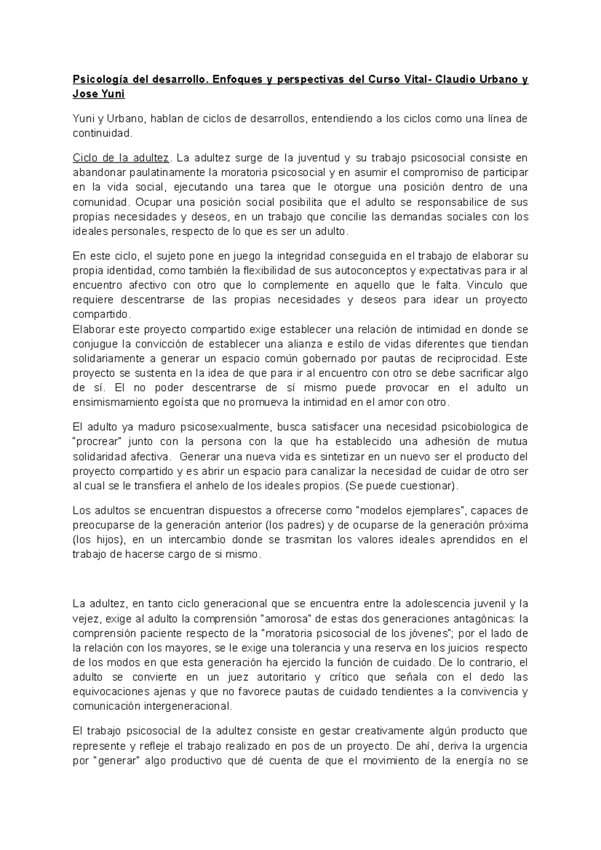 Psicolog a Del Desarrollo Enfoques Y Perspectivas Del Curso Vital 
