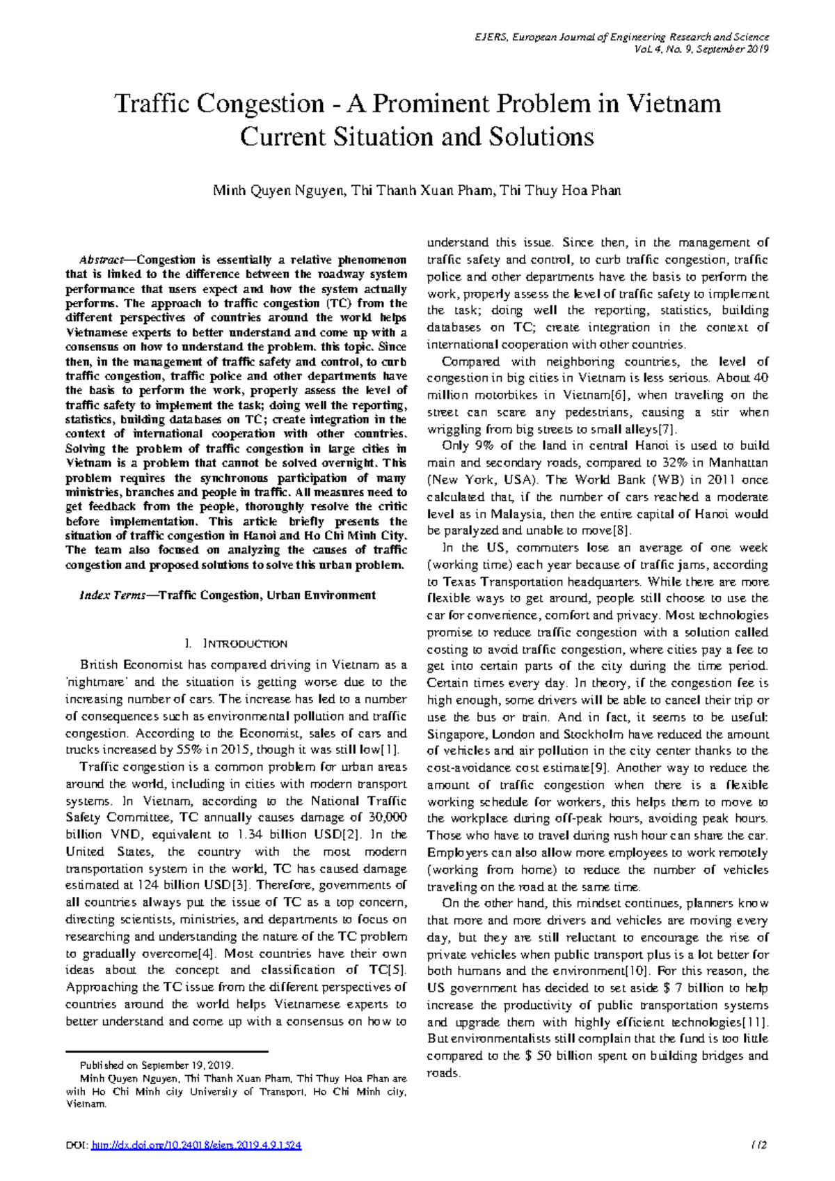 Editor in chief,+1524 - Marketing - Vol. 4 , No. 9 , September 2019 ...