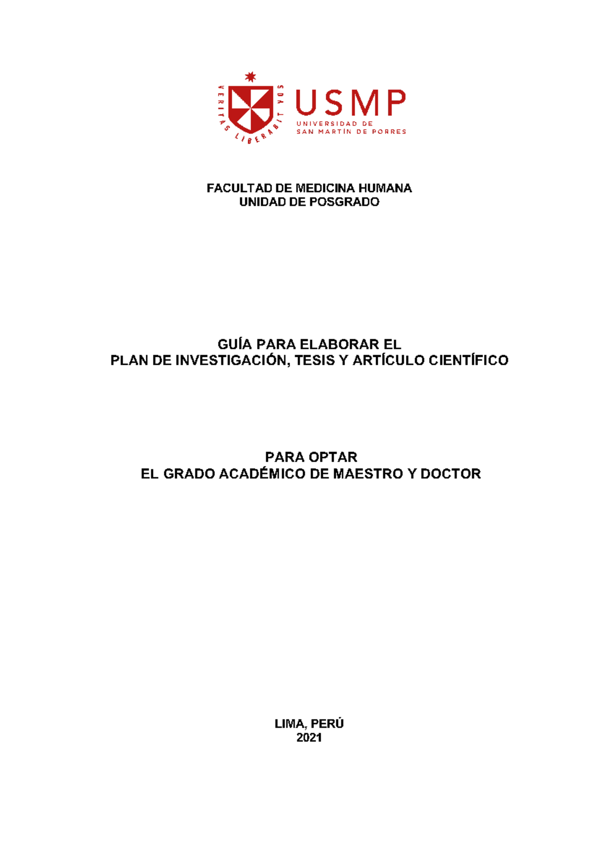 GUIA PARA Elaborar PLAN DE Investigacion- Tesis Y Articulo Cientifico ...