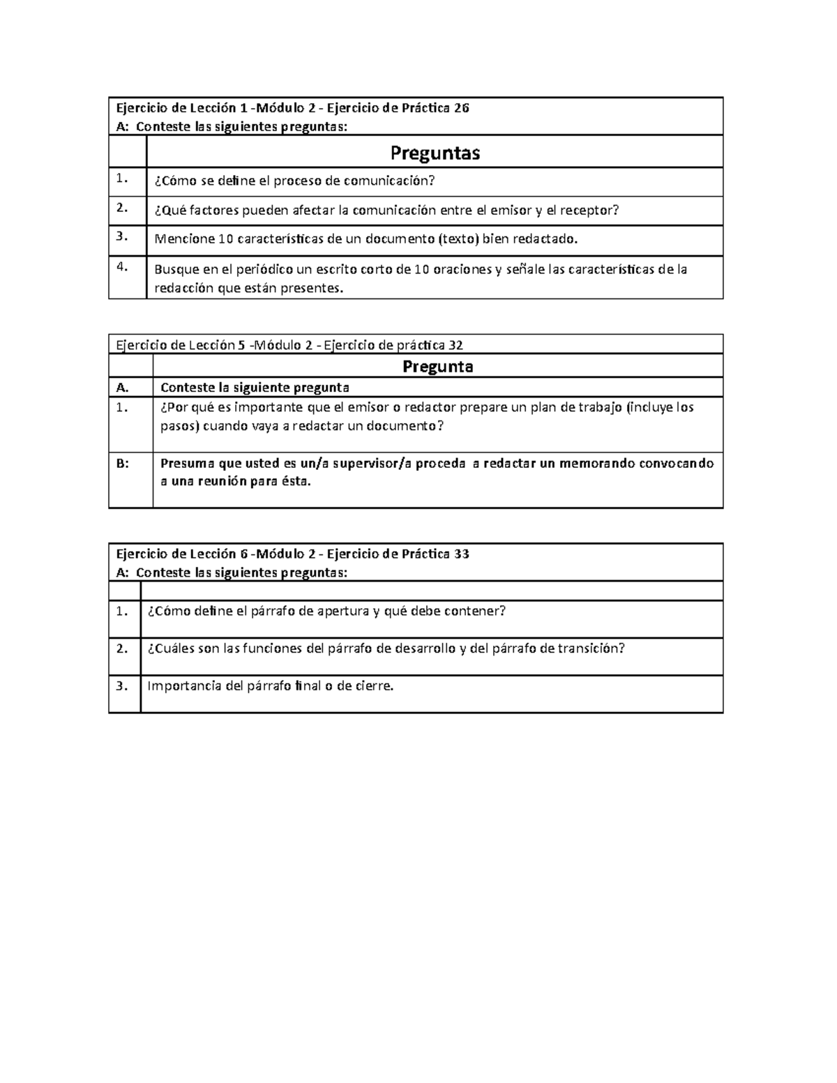 Asignación Del Módulo 2 Ejercicio De Lección 1 Módulo 2 Ejercicio