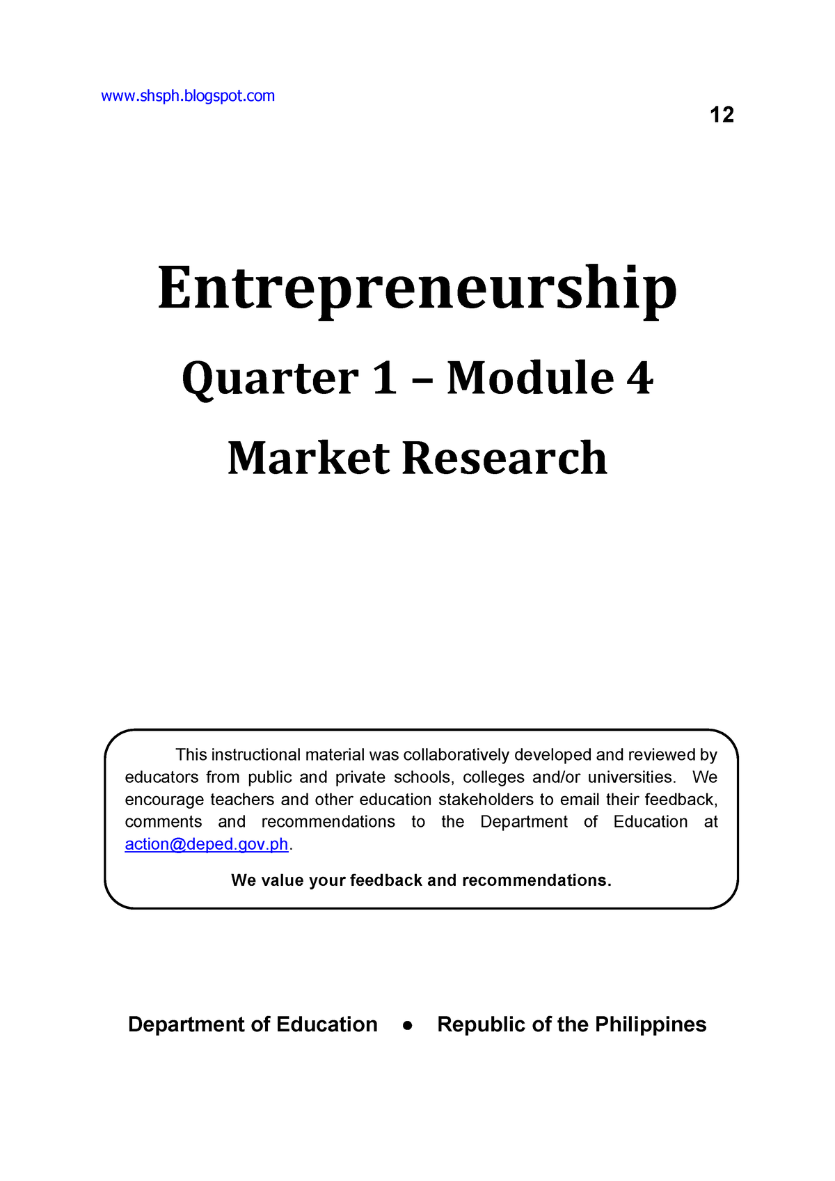 Mod4 Market- recognice and understand the market - Business ...