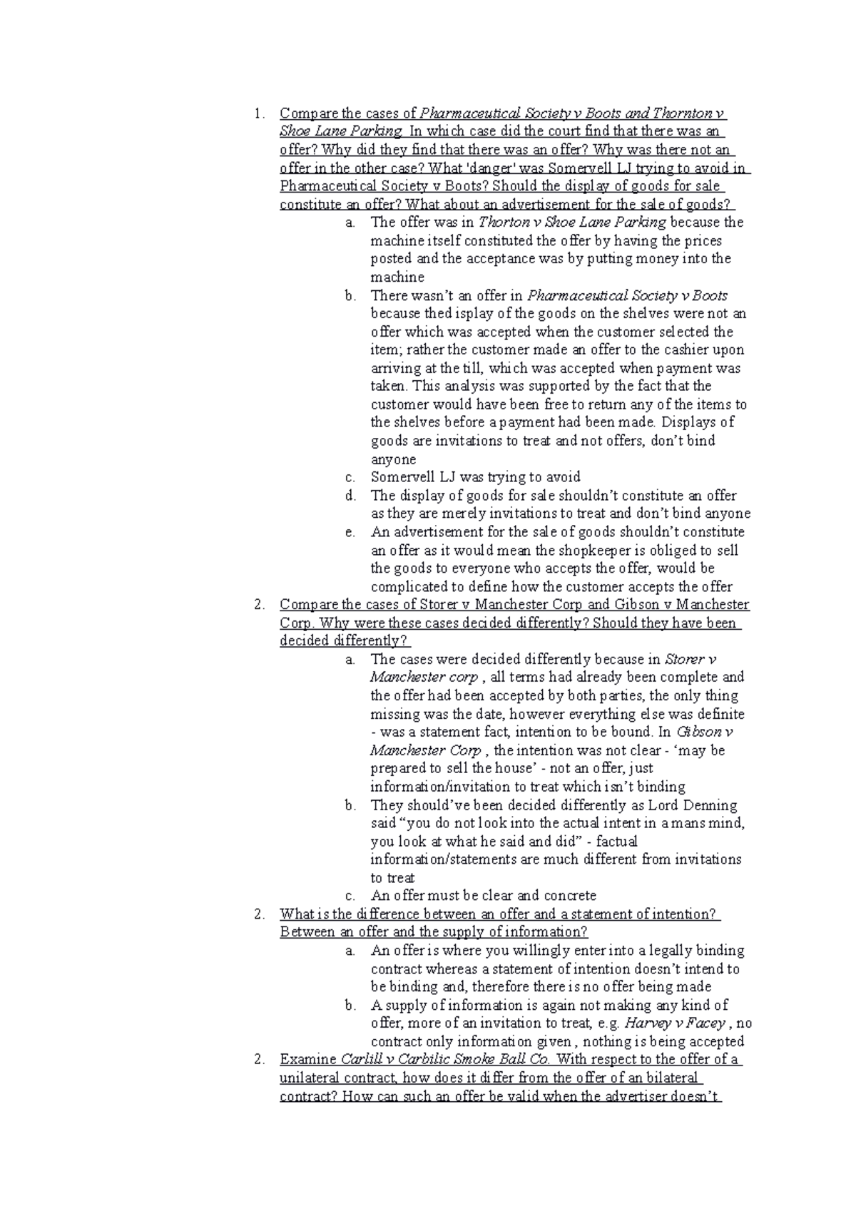 Tutorial 1 - Compare the cases of Pharmaceutical Society v Boots and ...