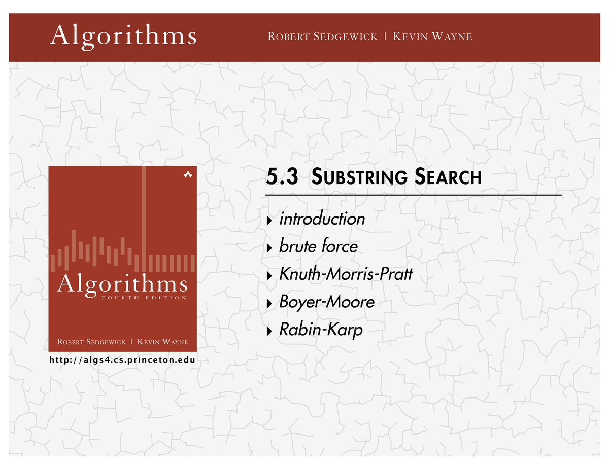 5 - Chapter 5 For Cs214 - ROBERT SEDGEWICK | KEVIN WAYNE F O U R T H E ...
