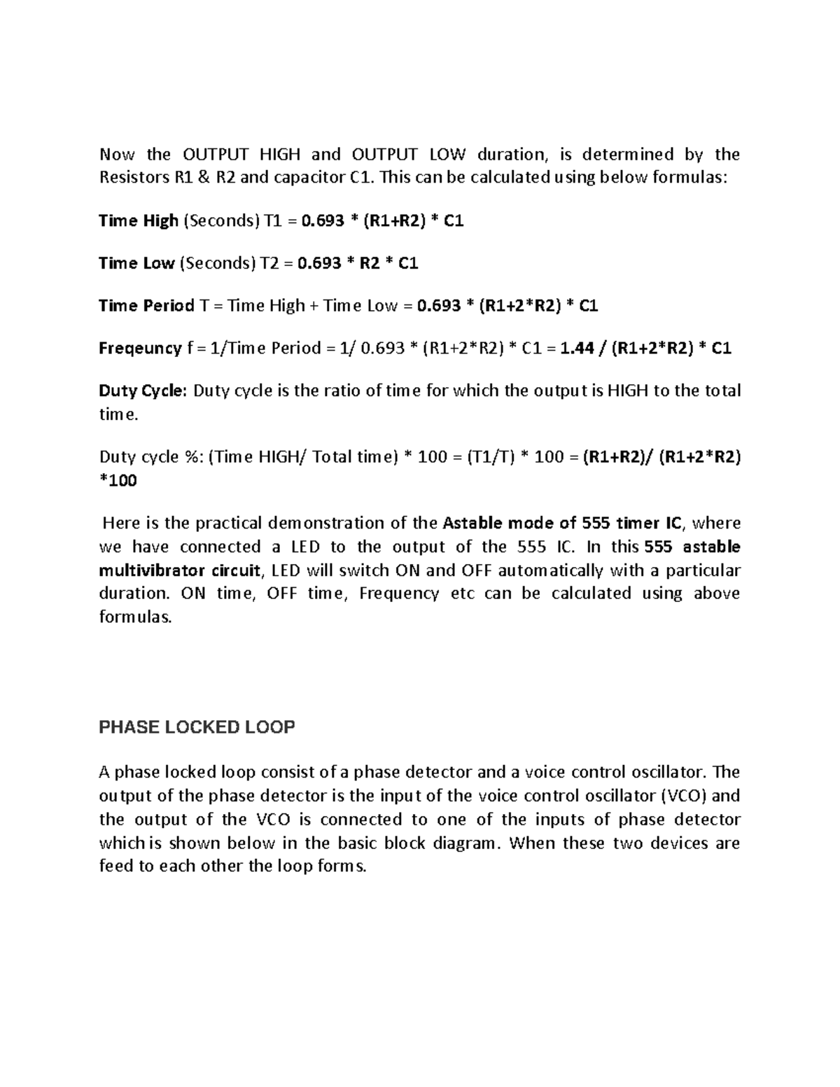 37 Block Diagram And Working Principle Of PLL Now the OUTPUT HIGH