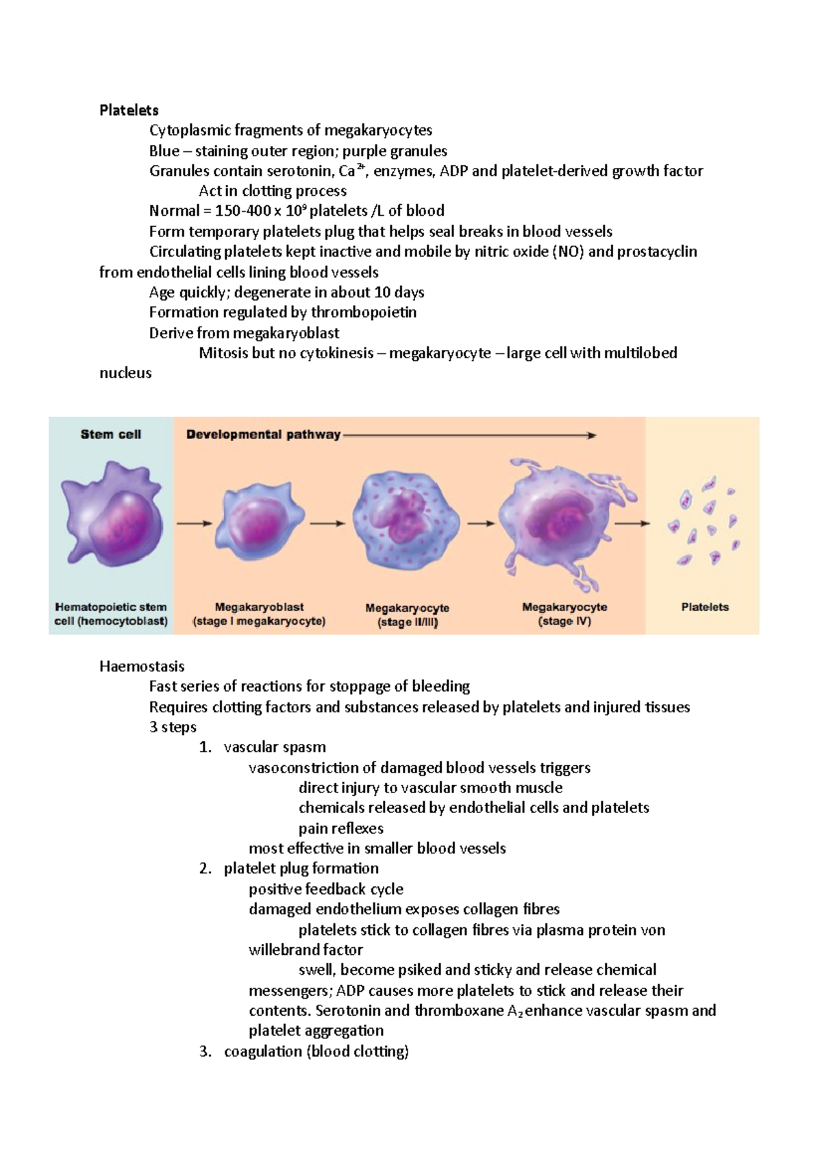 Anatomy And Physiology With Clinical Correlations 2 - Platelets And 