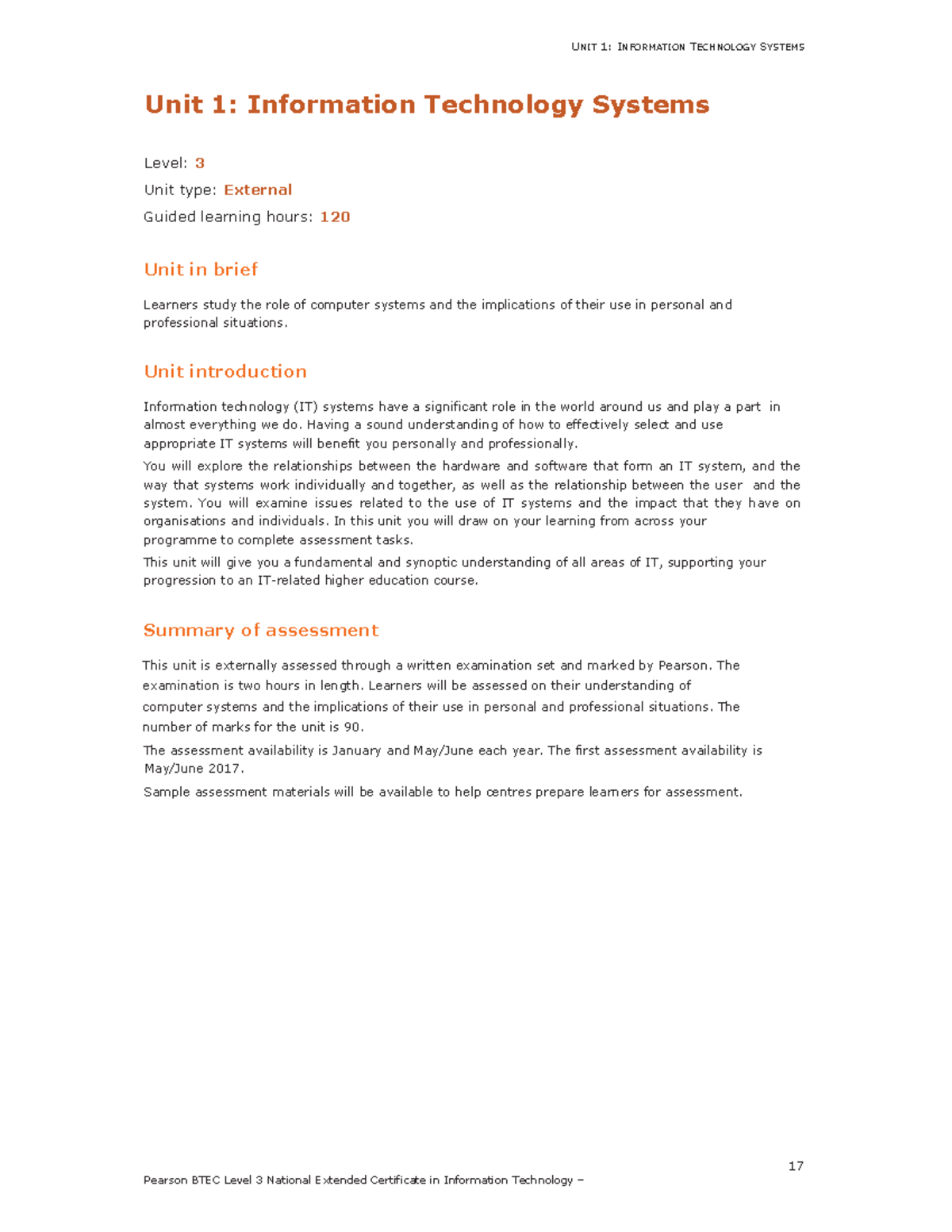 U01 ITS Specification VERY DETAILED FOR TURUE - UNIT 1: INFORMATION ...