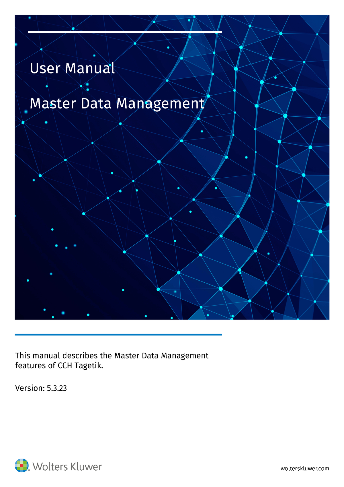 MDM EN - Info for the users - This manual describes the Master Data ...