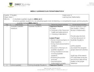 Lesson Plan in Probability - Lesson Plan in Mathematics Grade 10 – 3rd ...