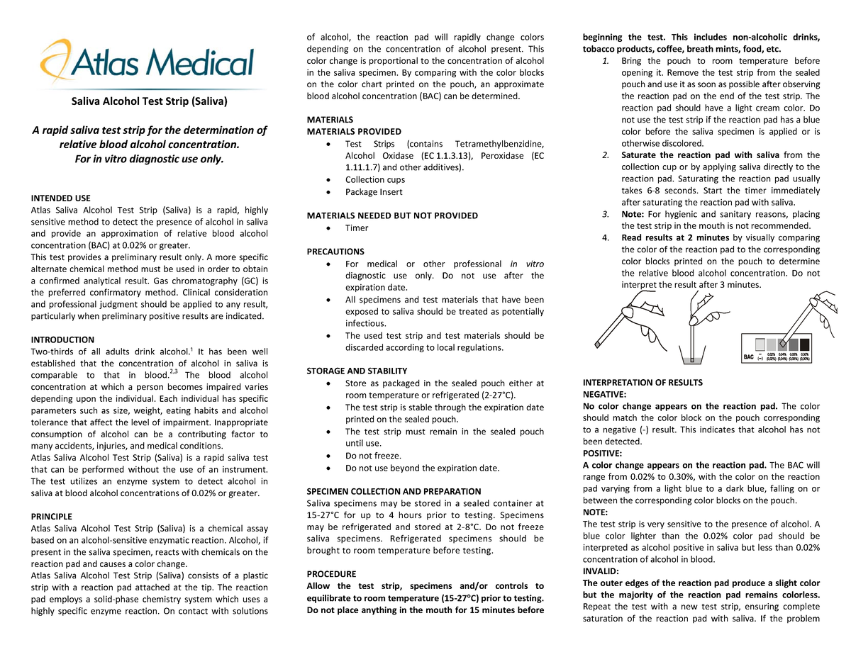 PPI649A01 Saliva Alcohol Strip Rev B - Saliva Alcohol Test Strip ...