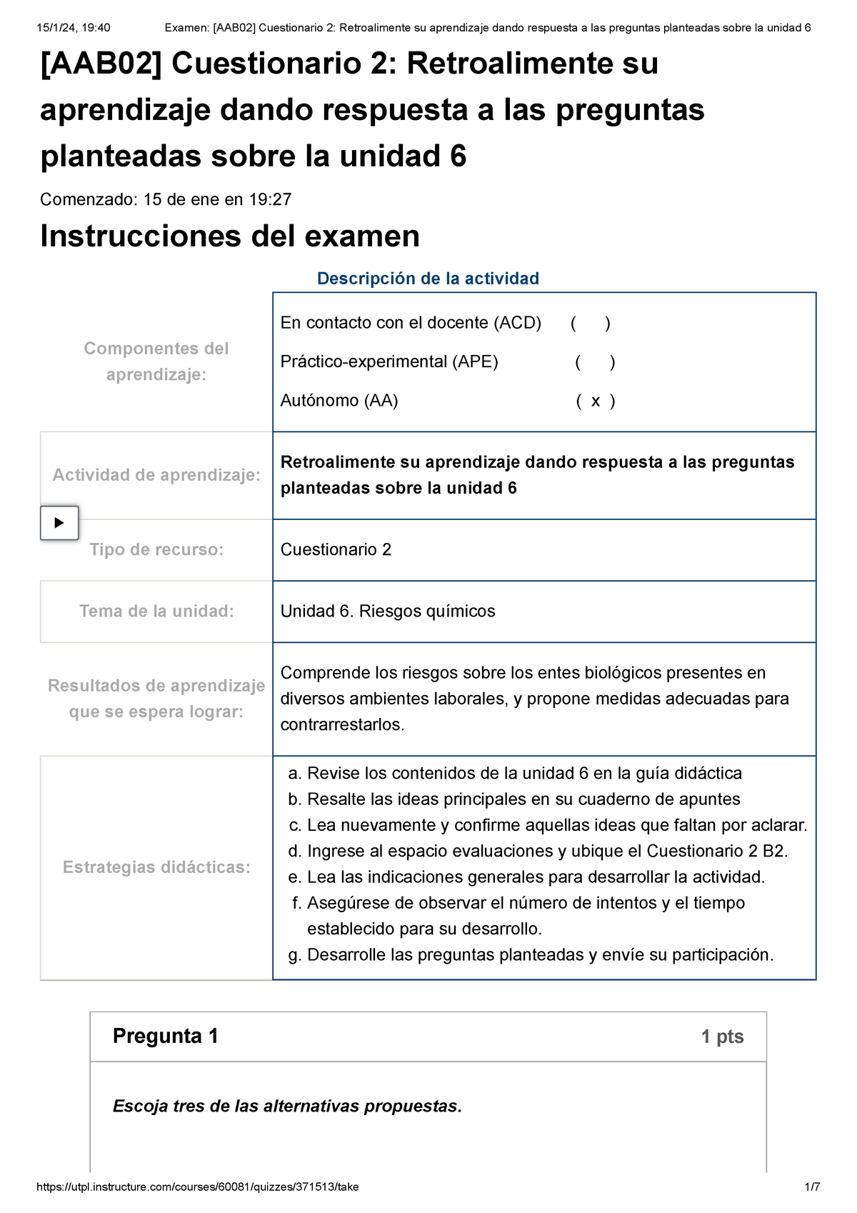 Examen [AAB02] Cuestionario 2 Retroalimente Su Aprendizaje Dando ...