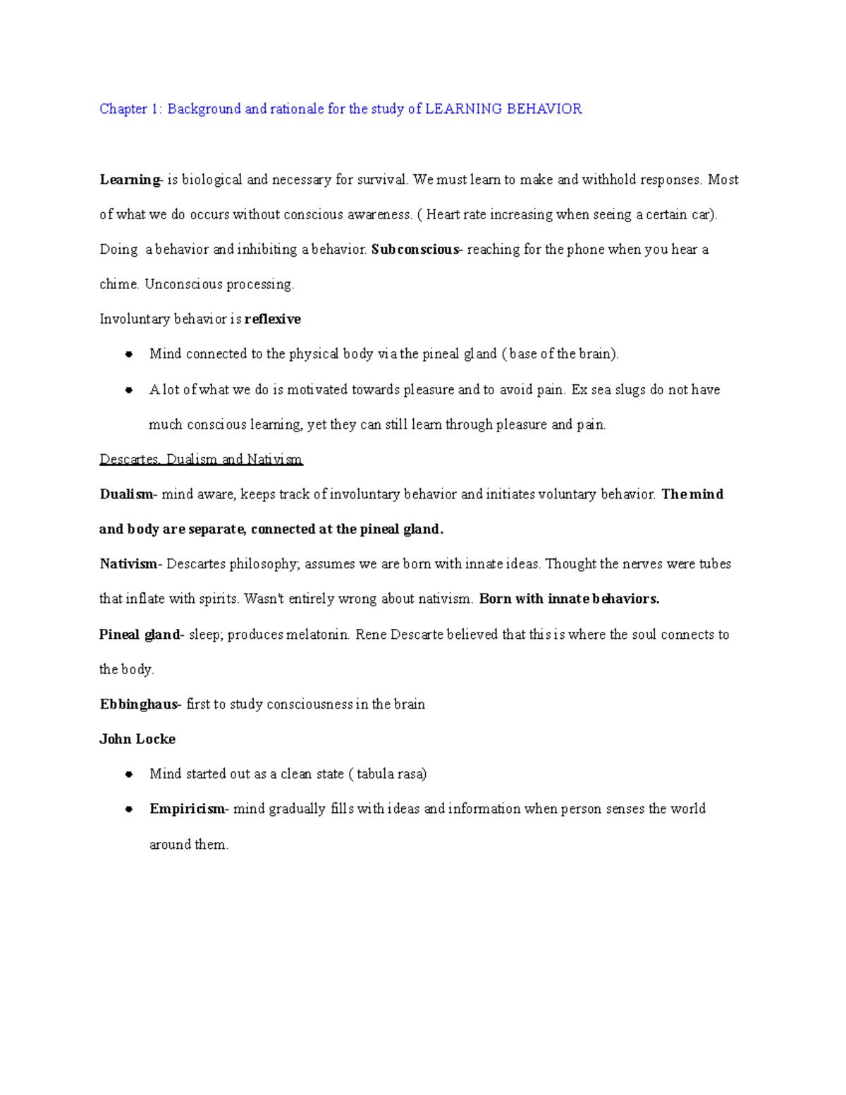 Learning Processes study guide - Chapter 1: Background and rationale ...