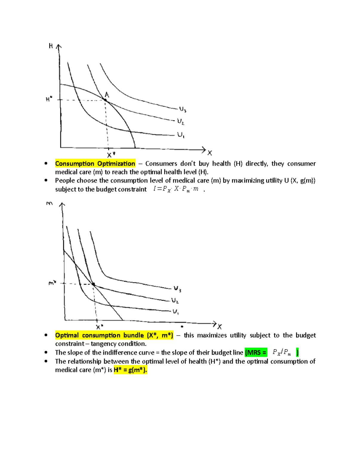 Class Notes 5 - How to graphically attain and draw consumer optimal ...