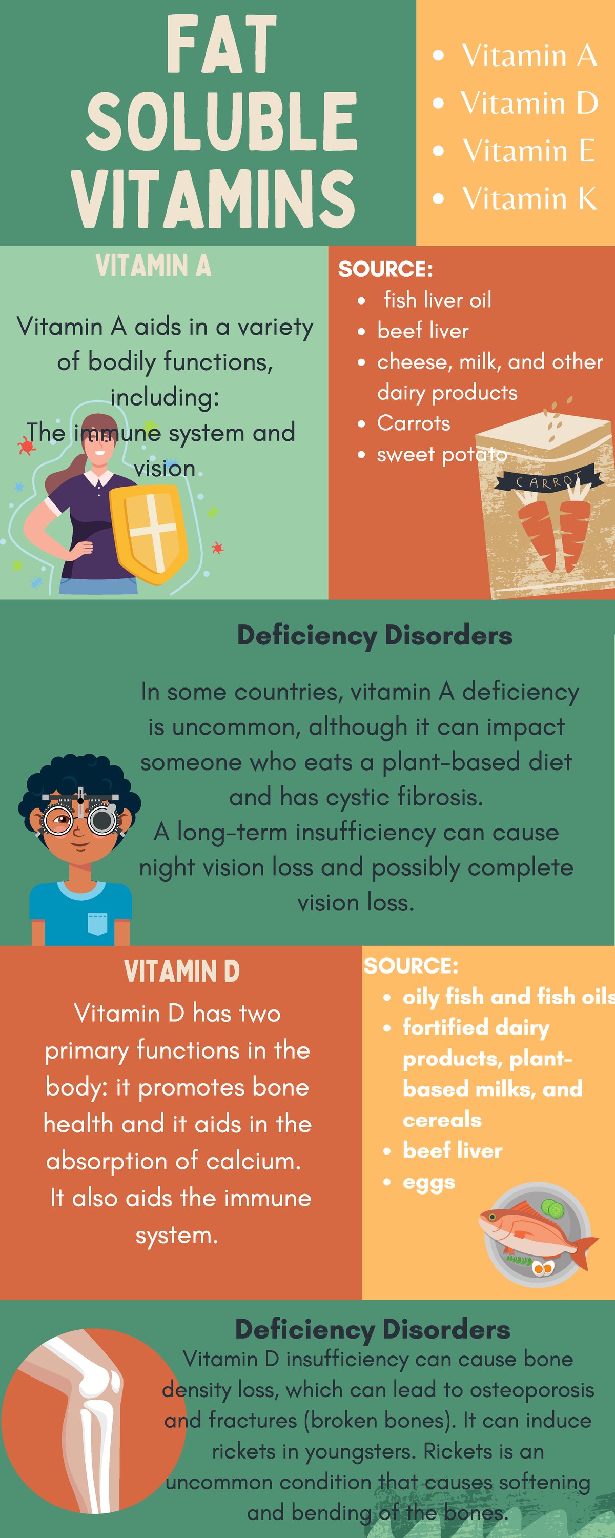 compare-any-three-fat-soluble-vitamins-on-the-basis-of-their-sources