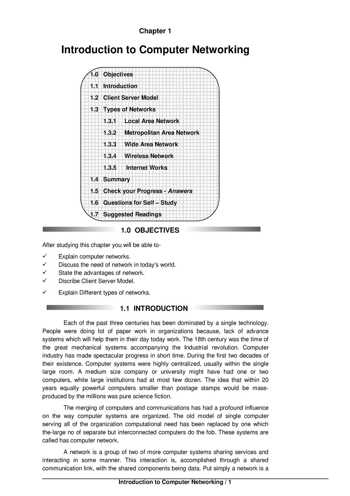 BCA-221 Network Fundamentals - Introduction To Computer Networking / 1 ...