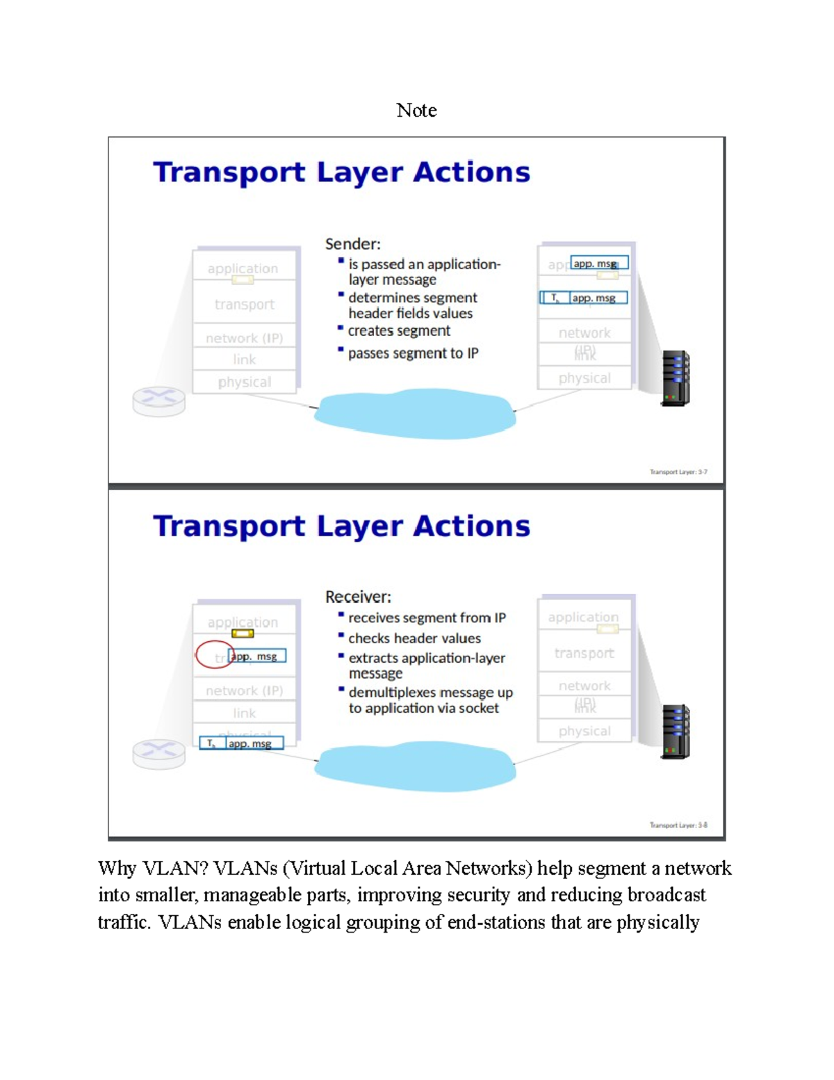 ECE6353 NOTE - dasdasd - Note Why VLAN? VLANs (Virtual Local Area ...