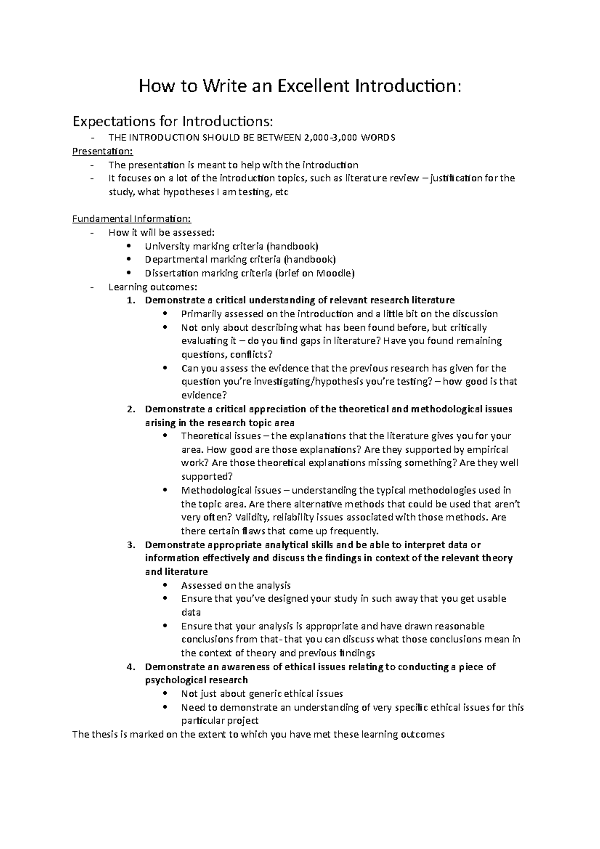 How to Write an Excellent Introduction - How to Write an Excellent ...