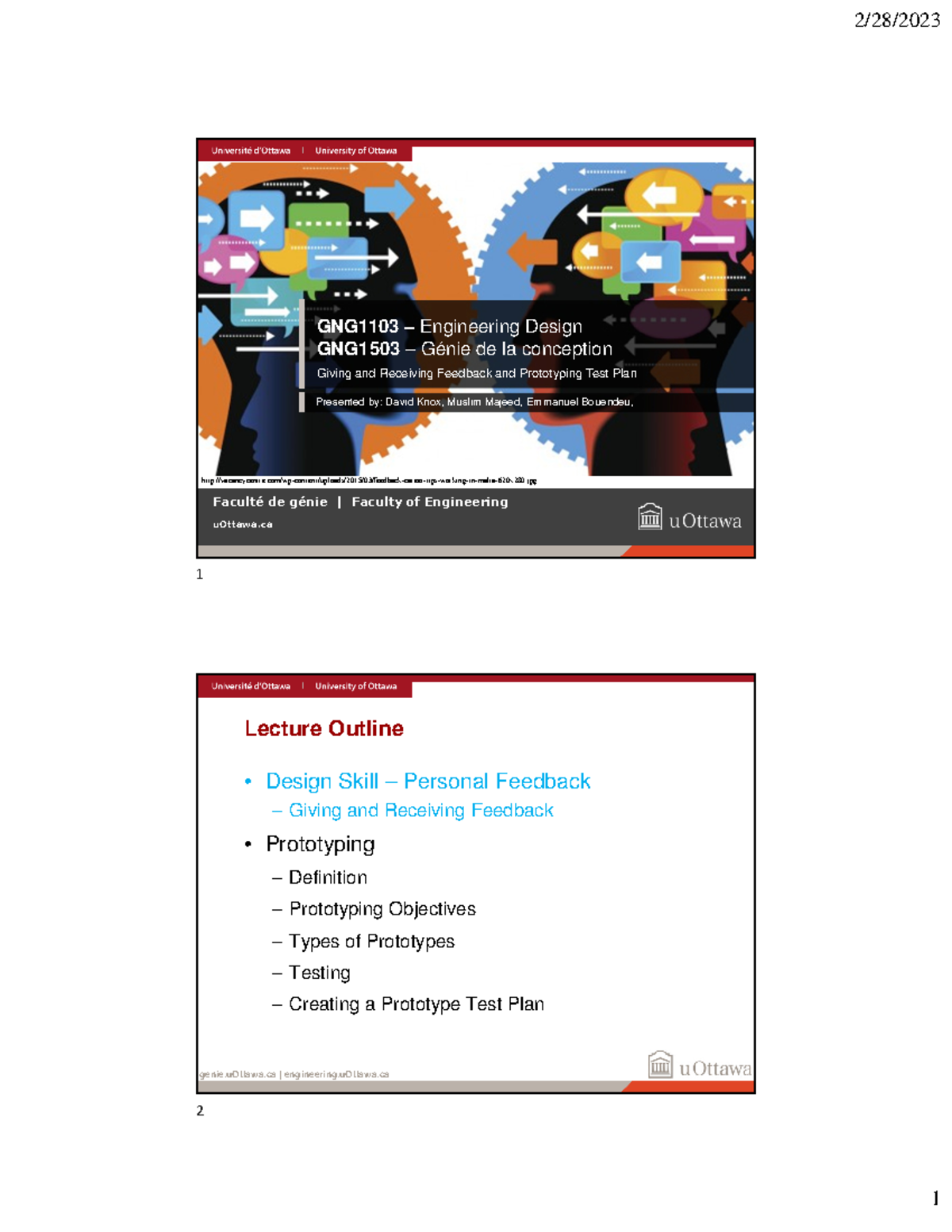 11 Feedback prototyping test plan mmajeed - GNG1103 – Engineering ...