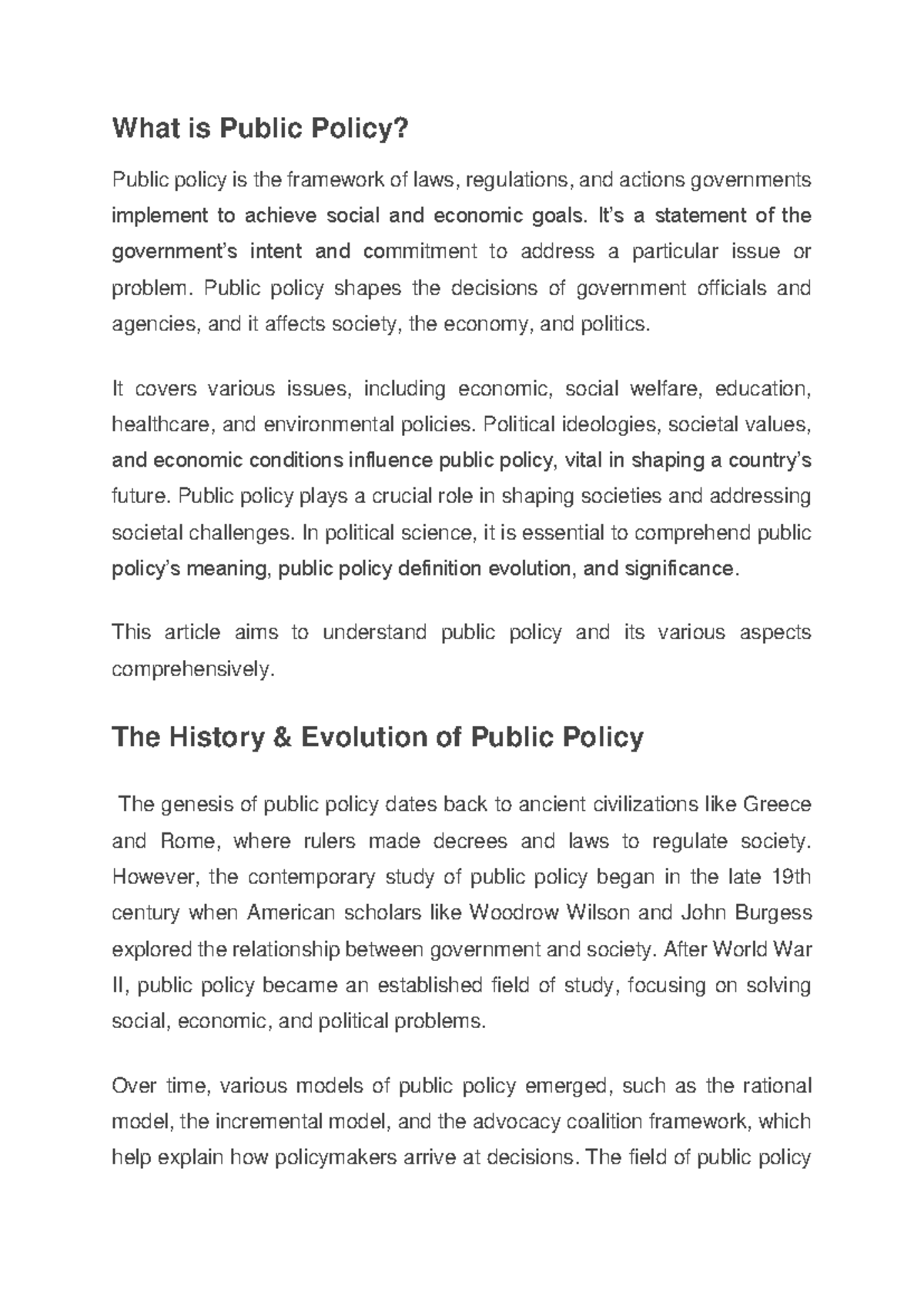 What is Public Policy - THEY ARE IMPORTANT SOURCES - What is Public ...