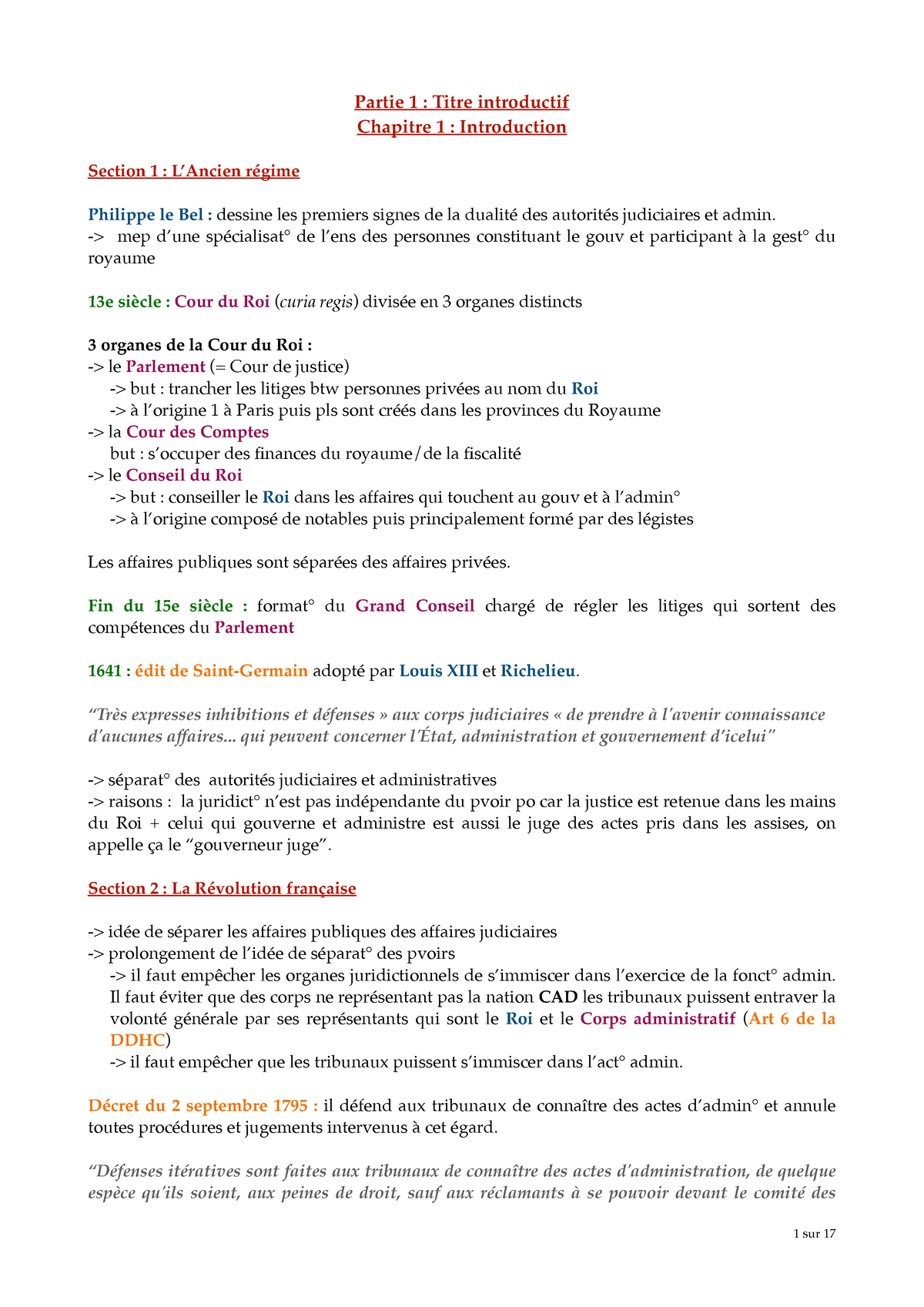 Institutions Administratives - Bailleux - Cours Complet - Partie 1 ...