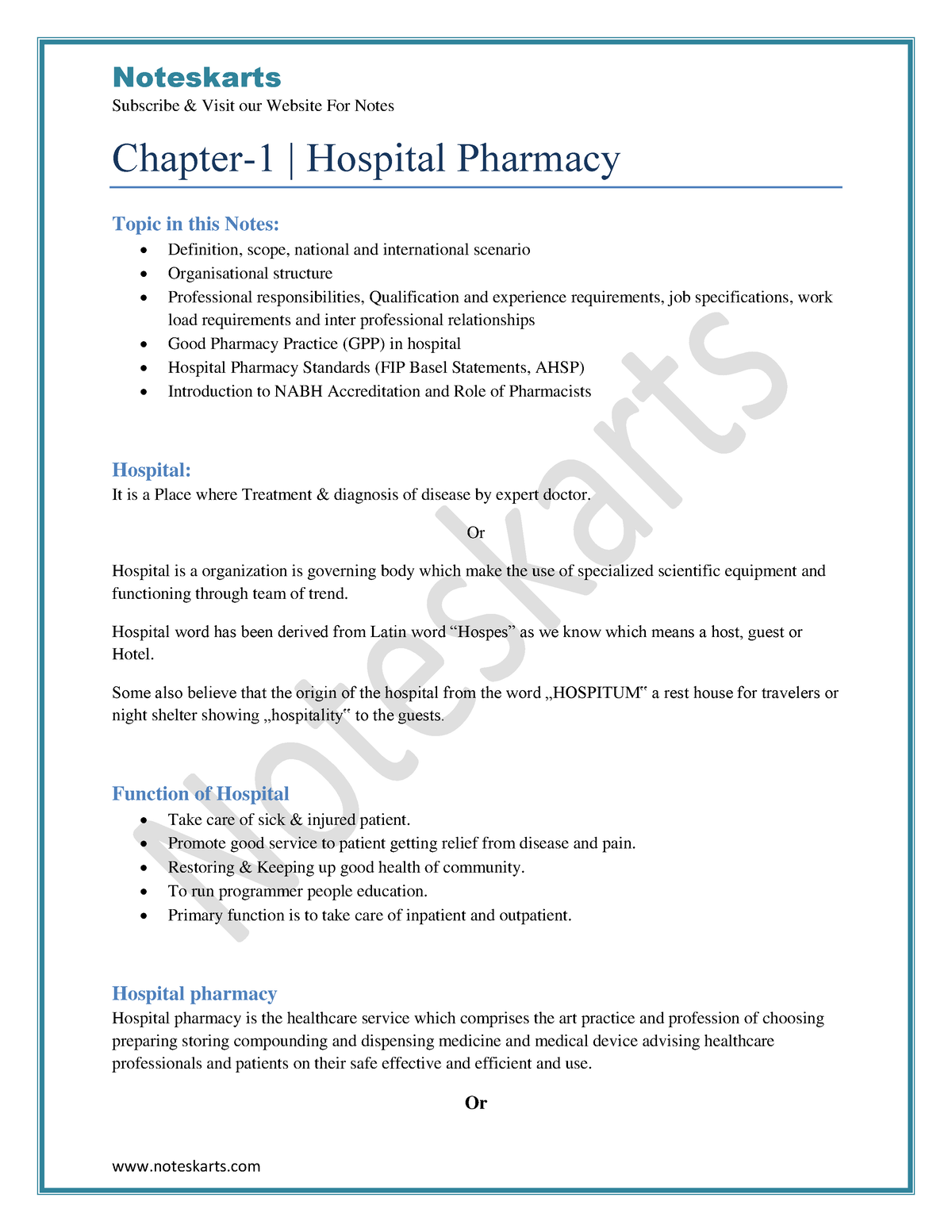case study of hospital and clinical pharmacy