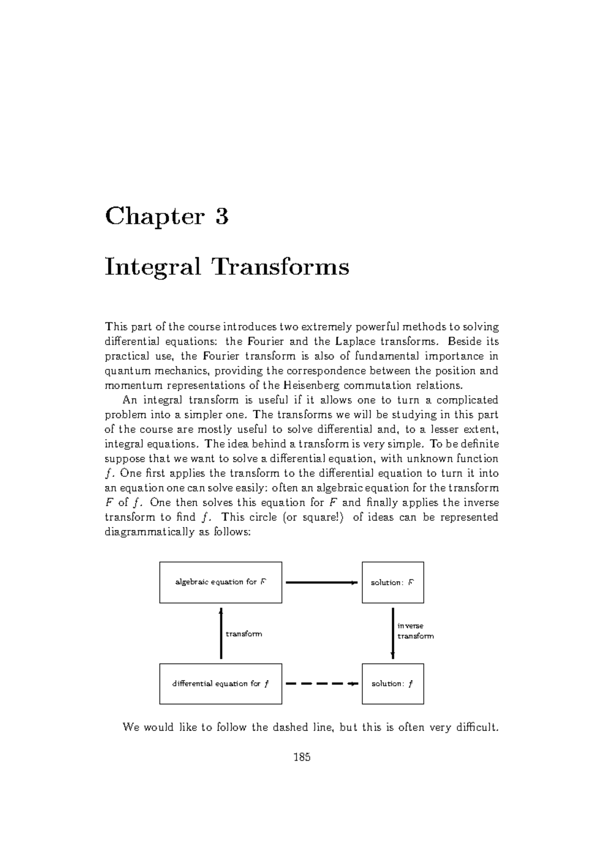 Integral Transforms - Chapter 3 Integral Transforms This Part Of The ...