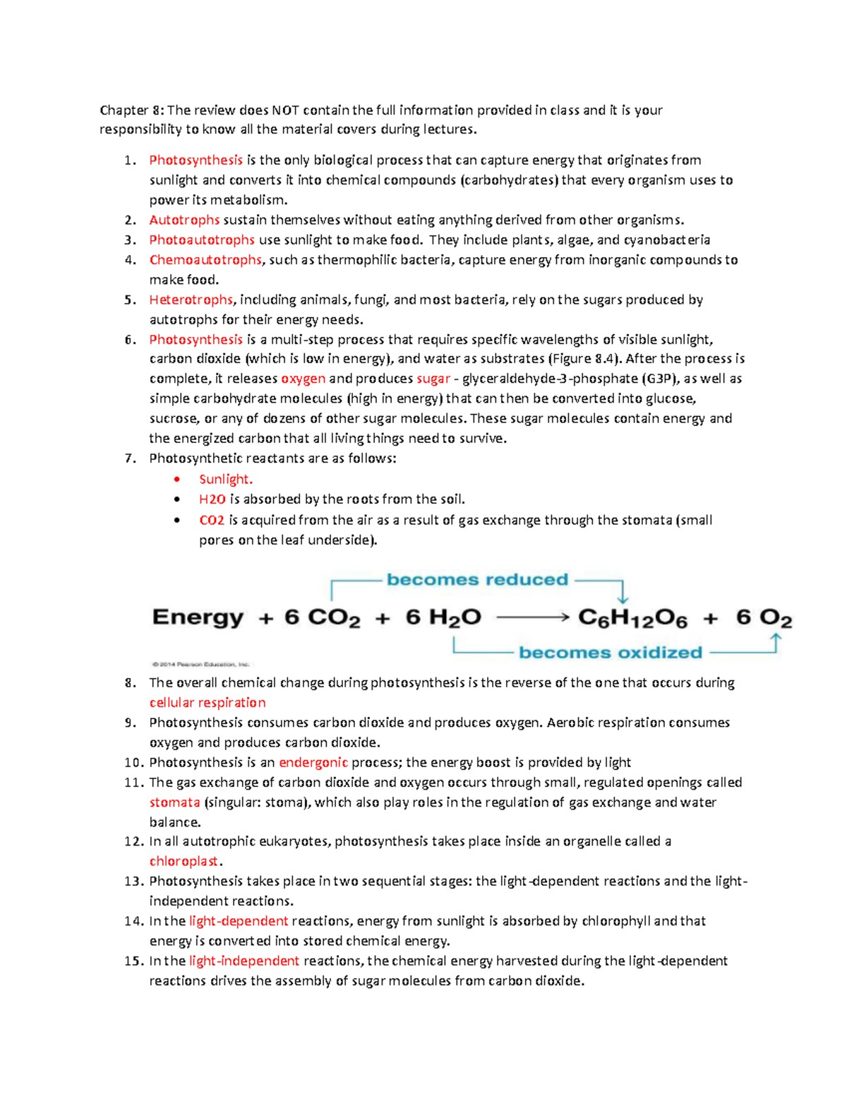 Key+Chapter+8 - Dr. Kim’s class - Chapter 8: The review does NOT ...