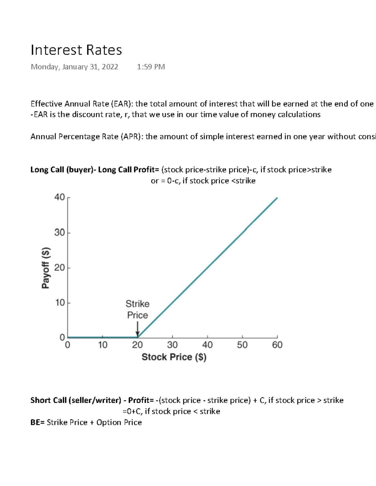 Interest Rates - Notes for final - Fin830 - UAlberta - StuDocu