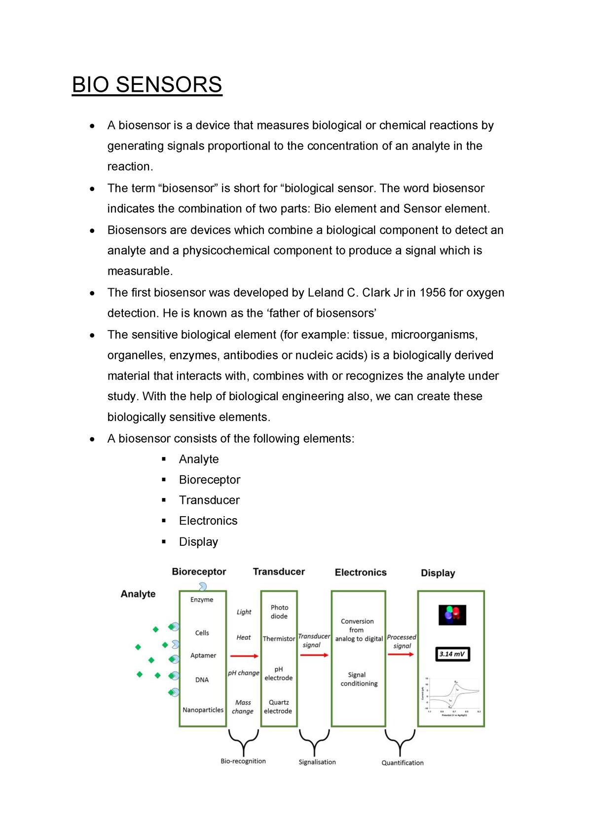 Biosensors & Its Applications - BIO SENSORS A Biosensor Is A Device ...