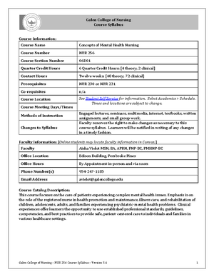 NUR 265 EXAM 3 Outline - Summary Advanced MedSurg - NUR 265 EXAM 3 ...