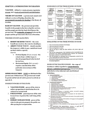 Income Taxation Lecture Notes - FORMATIVE 1: All Of The Following Are ...