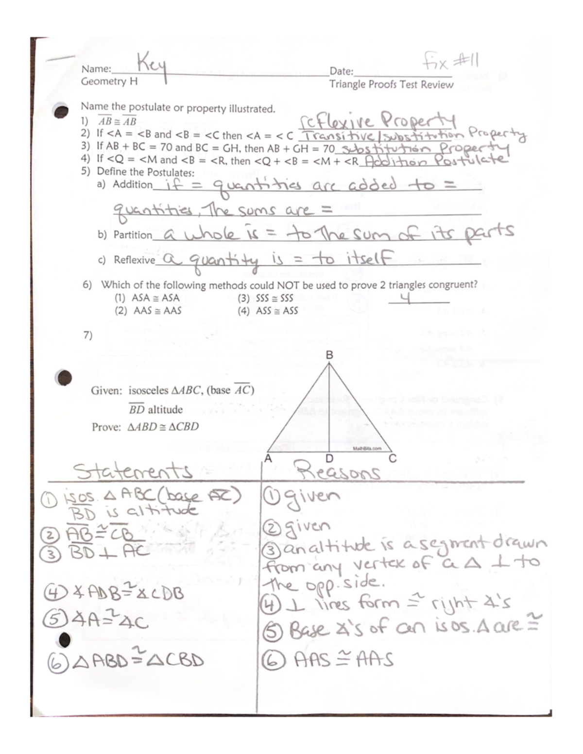 Review for proofs test key - MAT 111 - Studocu