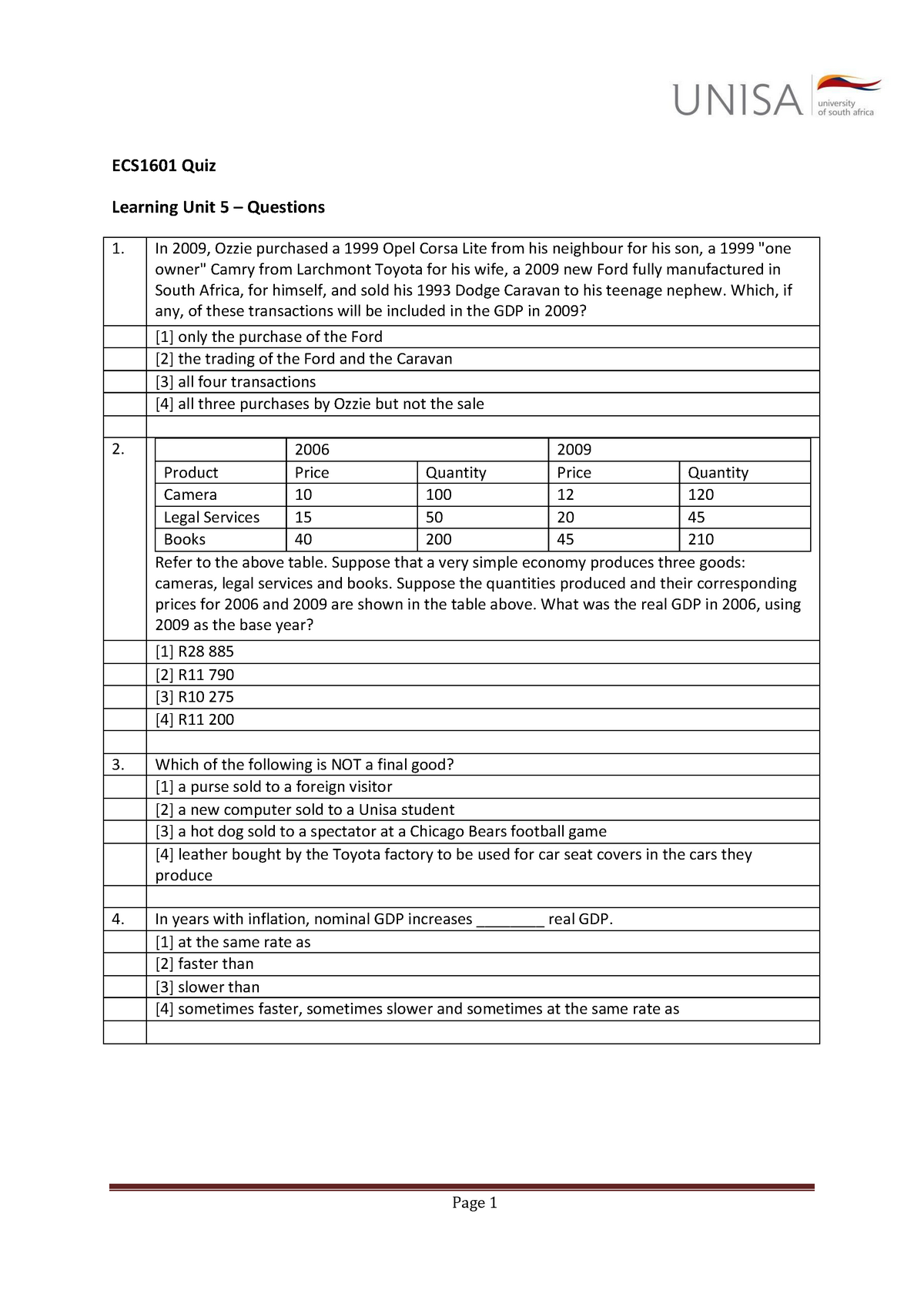 assignment 5 ecs1601