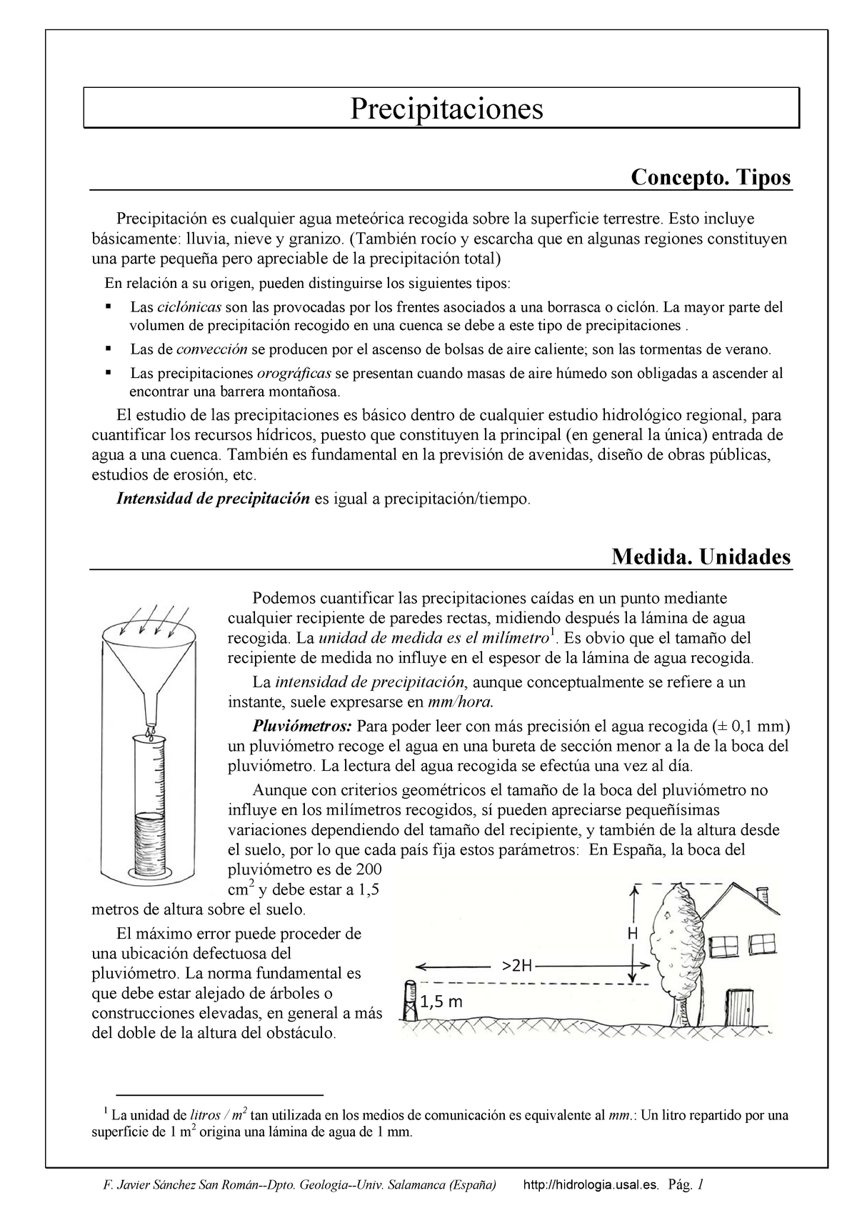 Precipitaciones - Ing Sarita - Precipitaciones Concepto. Tipos ...