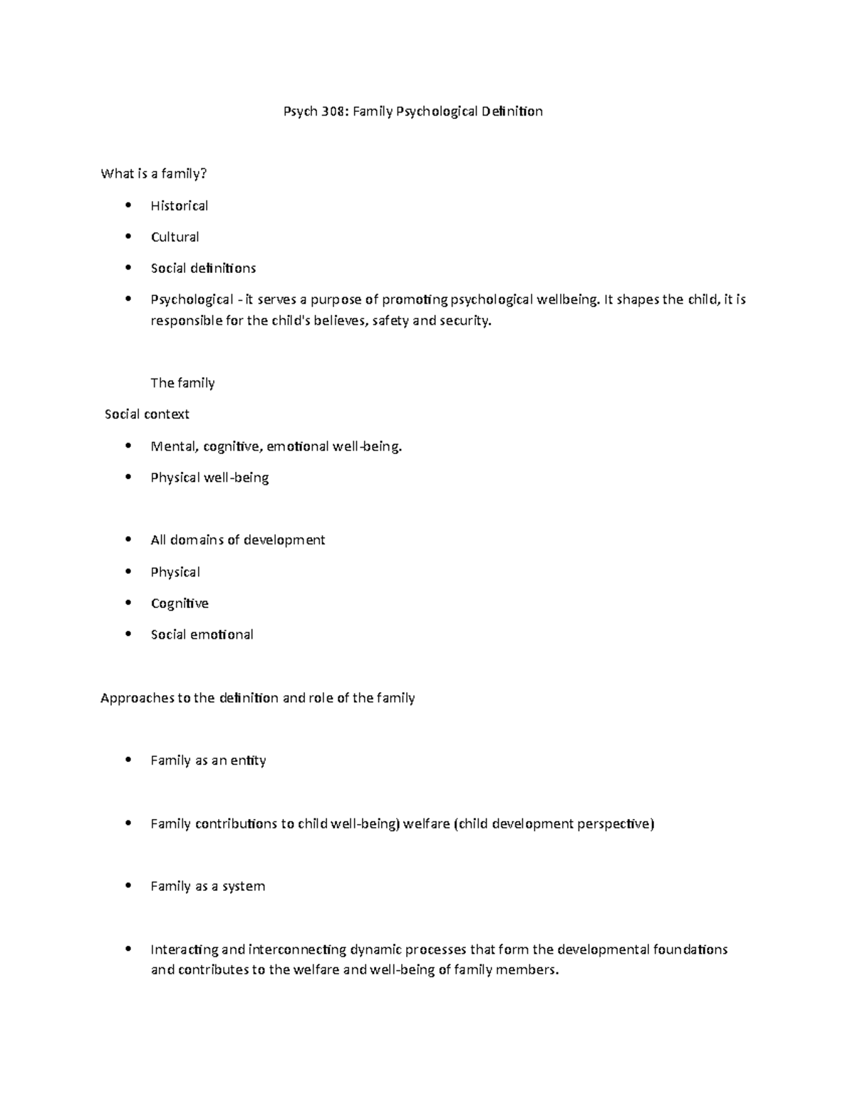 Psych 308 Family Psychological Definition - Psych 308: Family ...