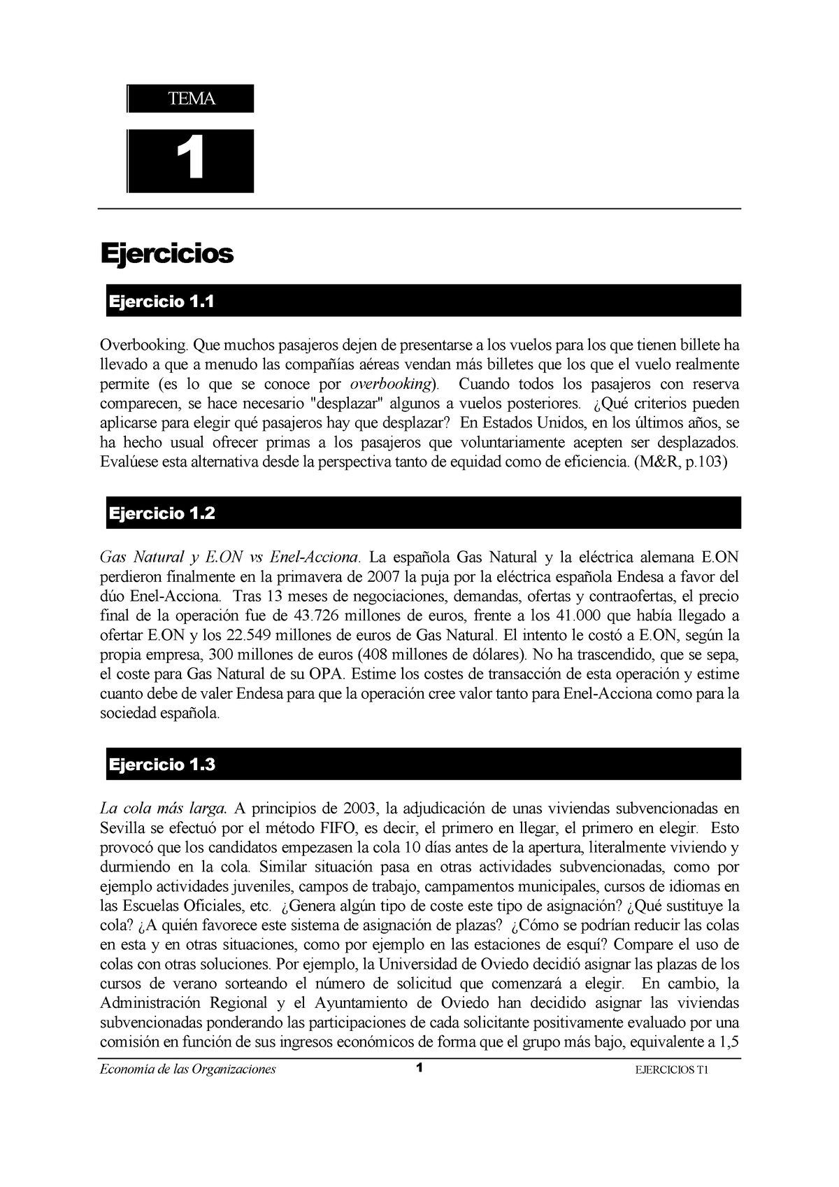 Ejercicios T1 - Prácticas Tema Uno Economia De Las Organizaciones ...