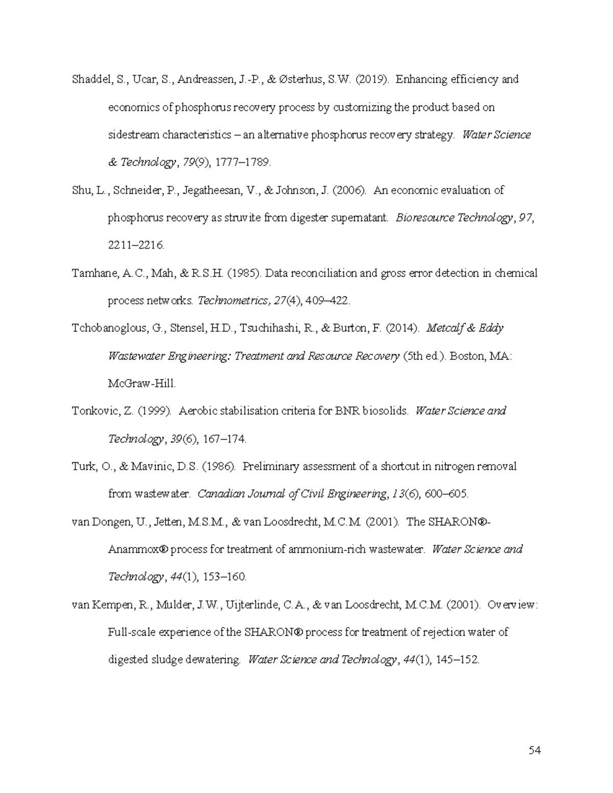 Efficient Management of Nitrogen and Phosphorus at Centralized Wa p57 ...