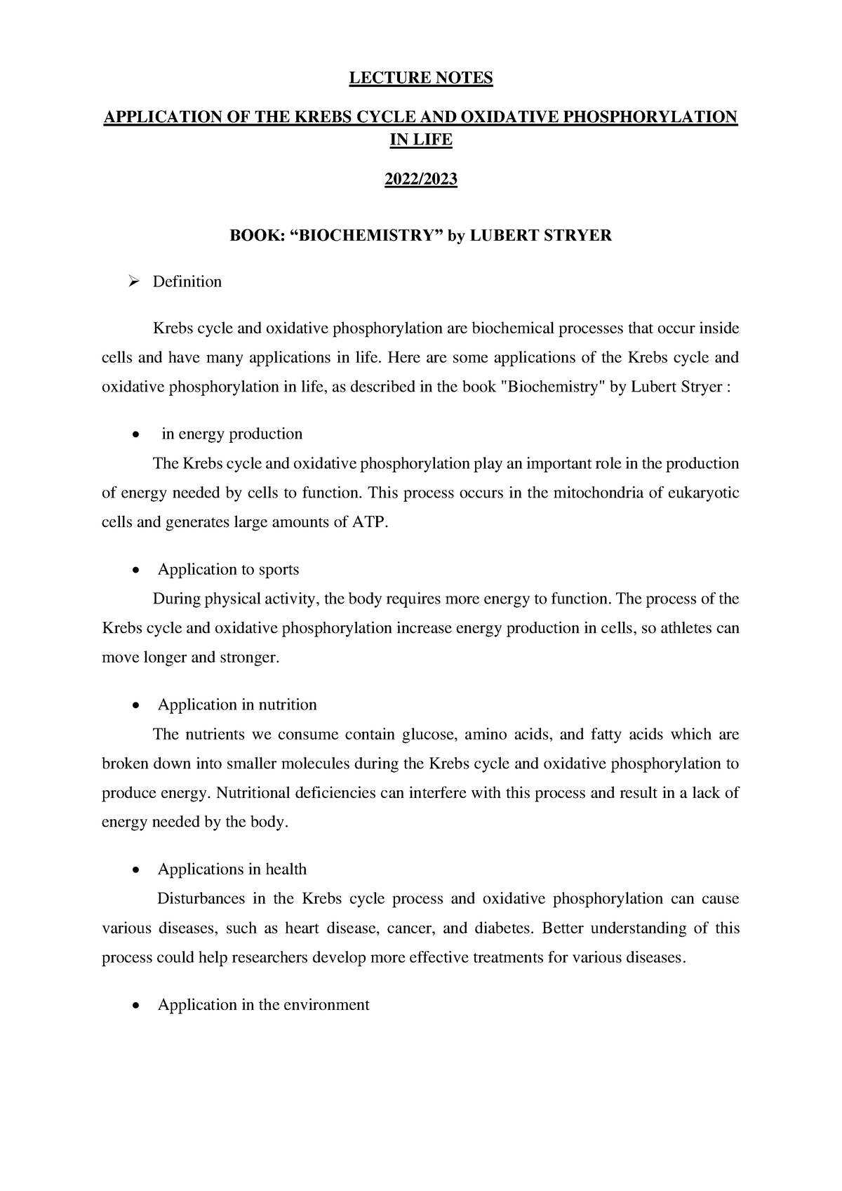 lecturer-notes-applications-of-the-krebs-cycle-and-oxidative