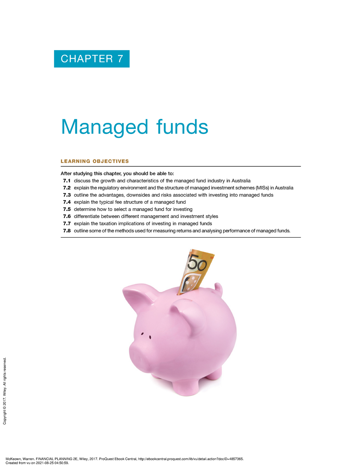 Financial Planning 2E - (Pg 246-289) - LEARNING OBJECTIVES After ...